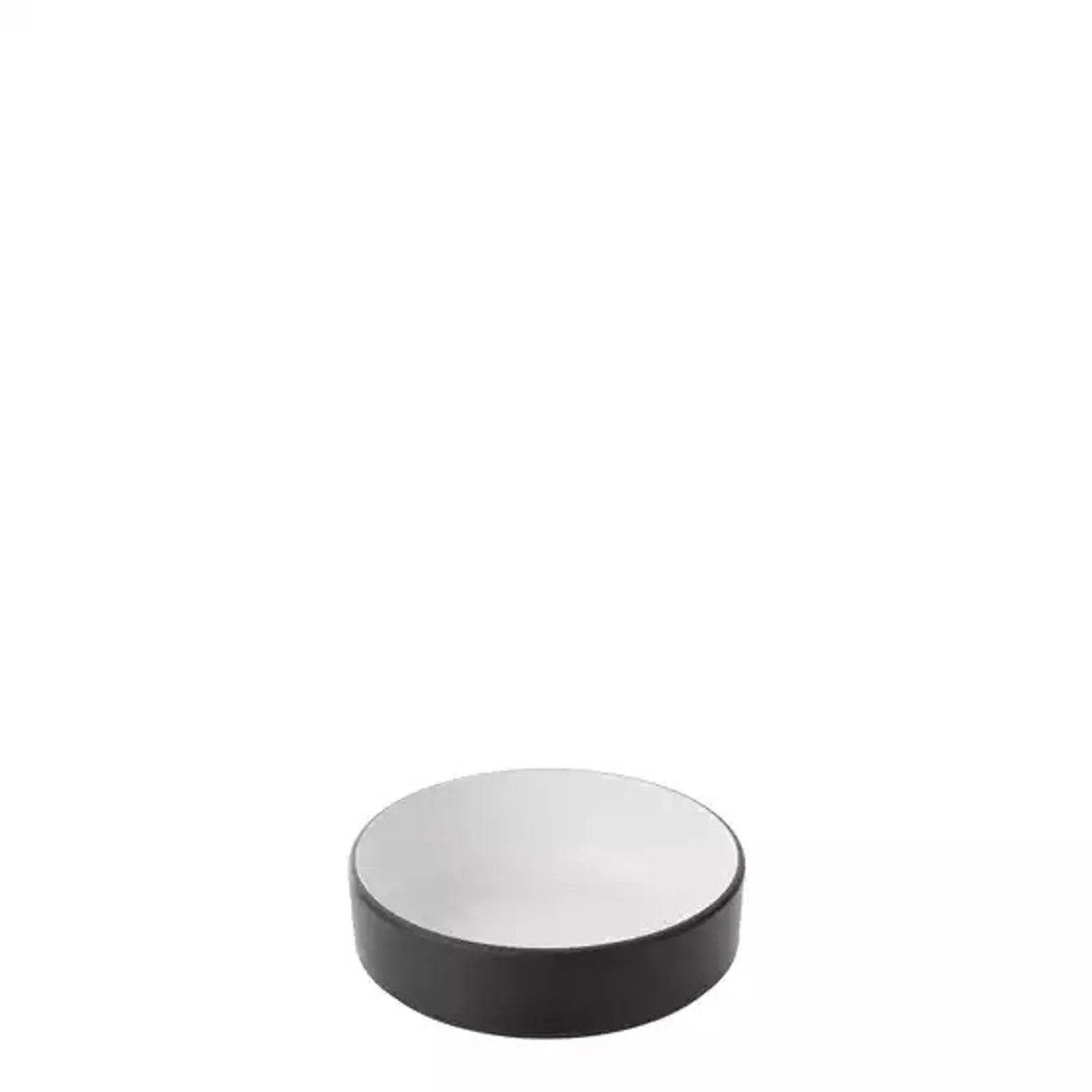 Cou Cou 828124-W - Dual Colour White & Black Sauce Dish 155mm