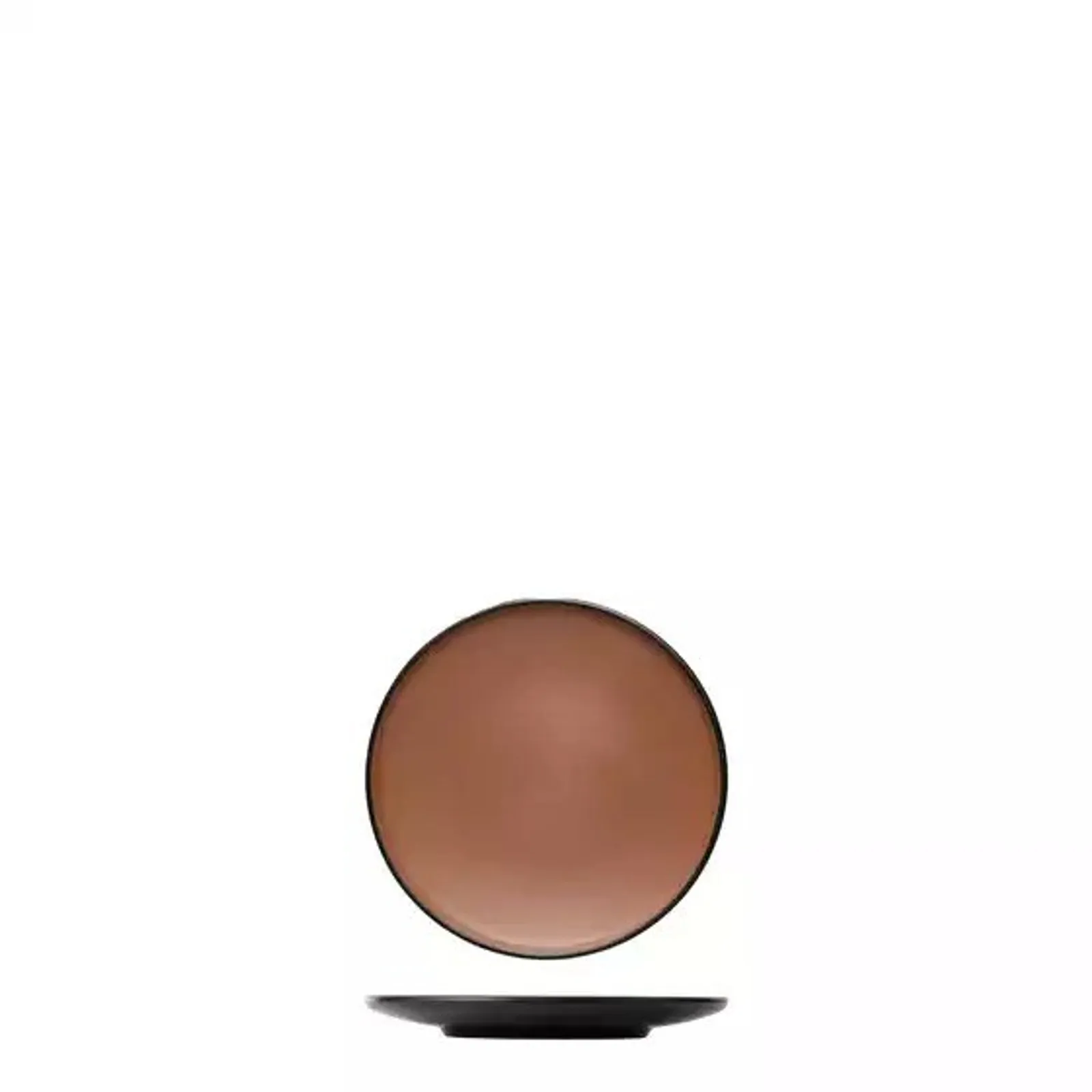 Cou Cou 828201-BN - Dual Colour Brown & Black Round Coupe Plate 167mm