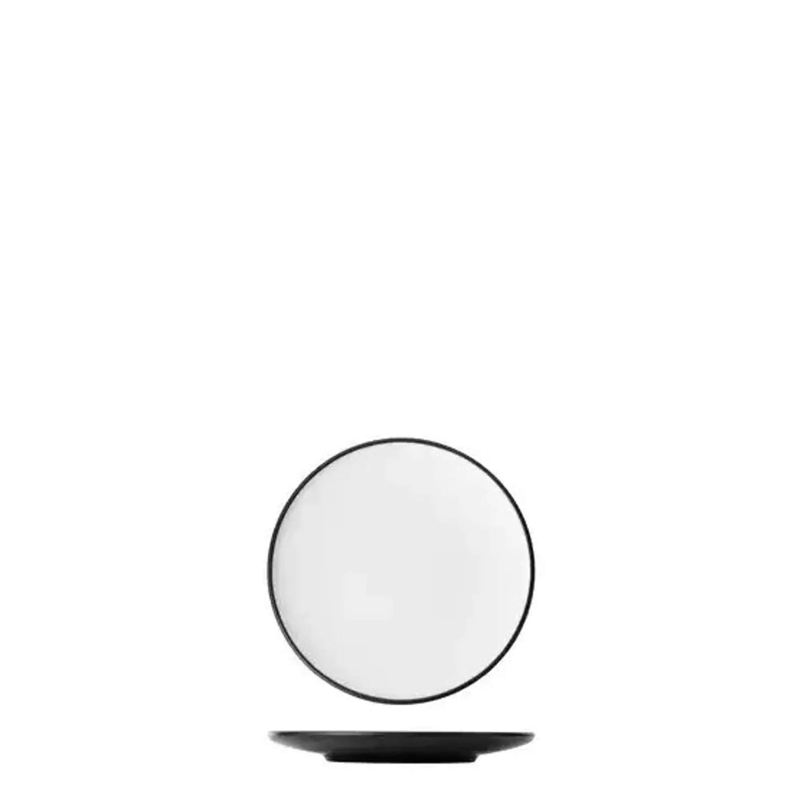 Cou Cou 828201-W - Dual Colour White & Black Round Coupe Plate 167mm