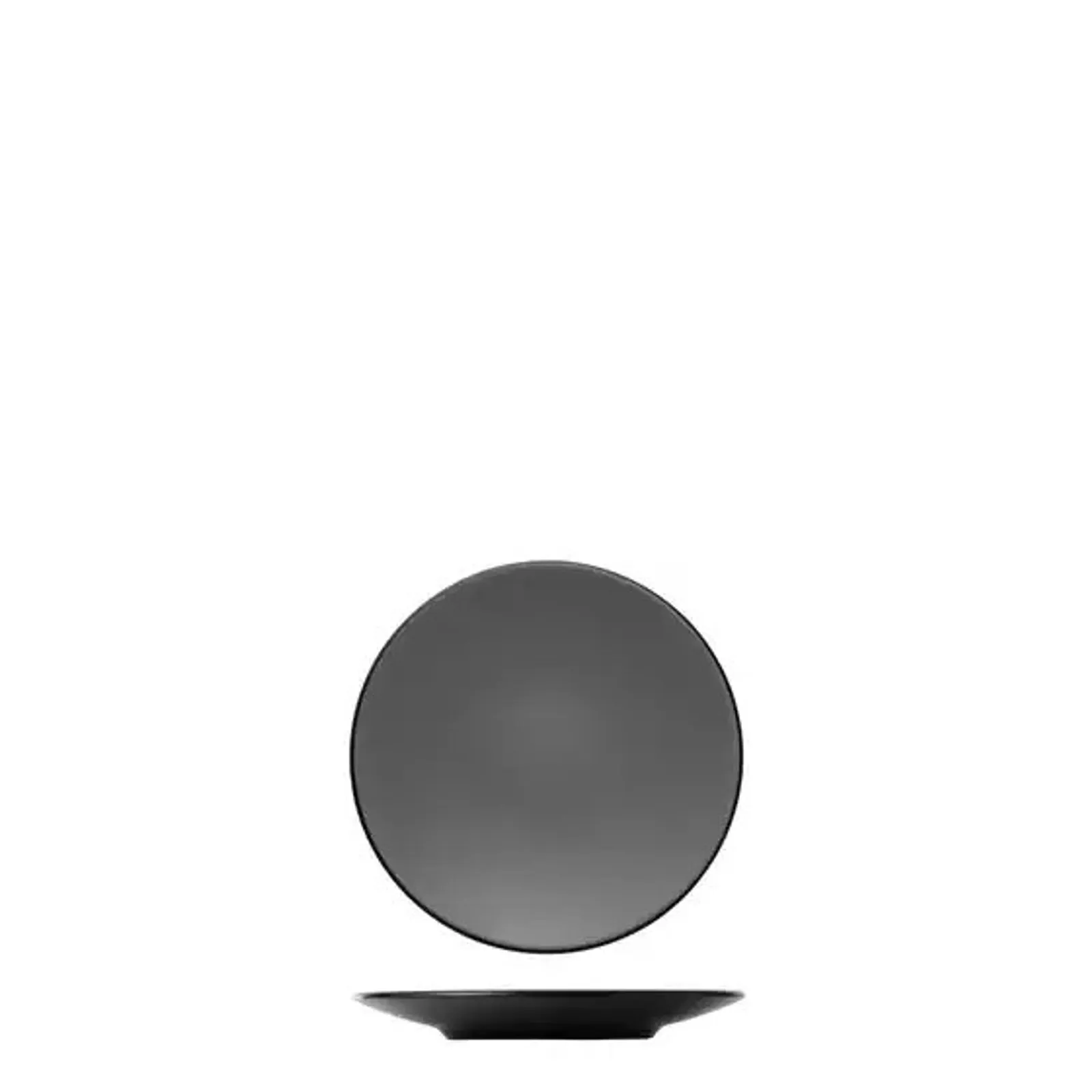 Cou Cou 828202-G - Dual Colour Grey & Black Round Coupe Plate 180mm