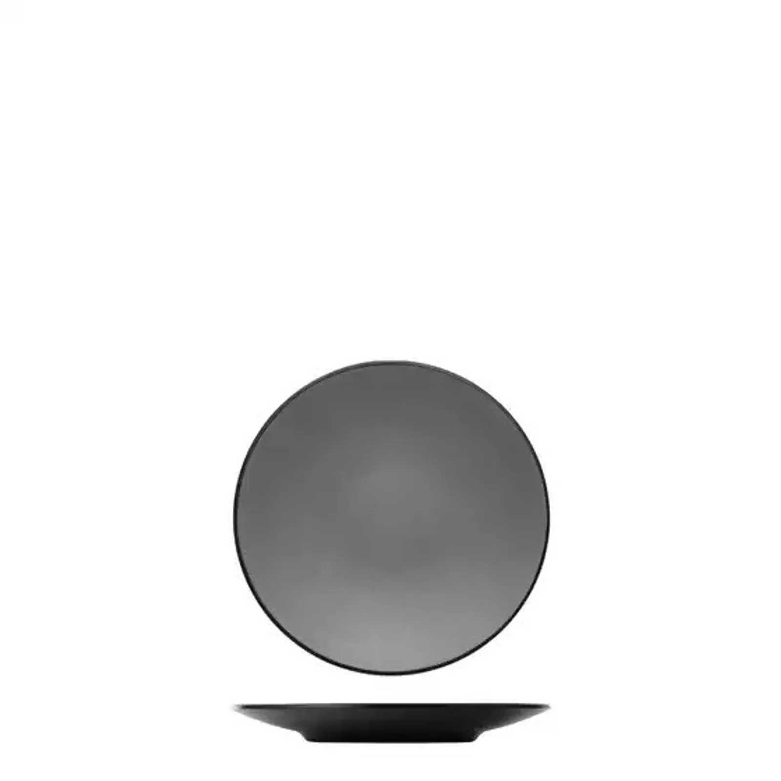 Cou Cou 828203-G - Dual Colour Grey & Black Round Coupe Plate 205mm