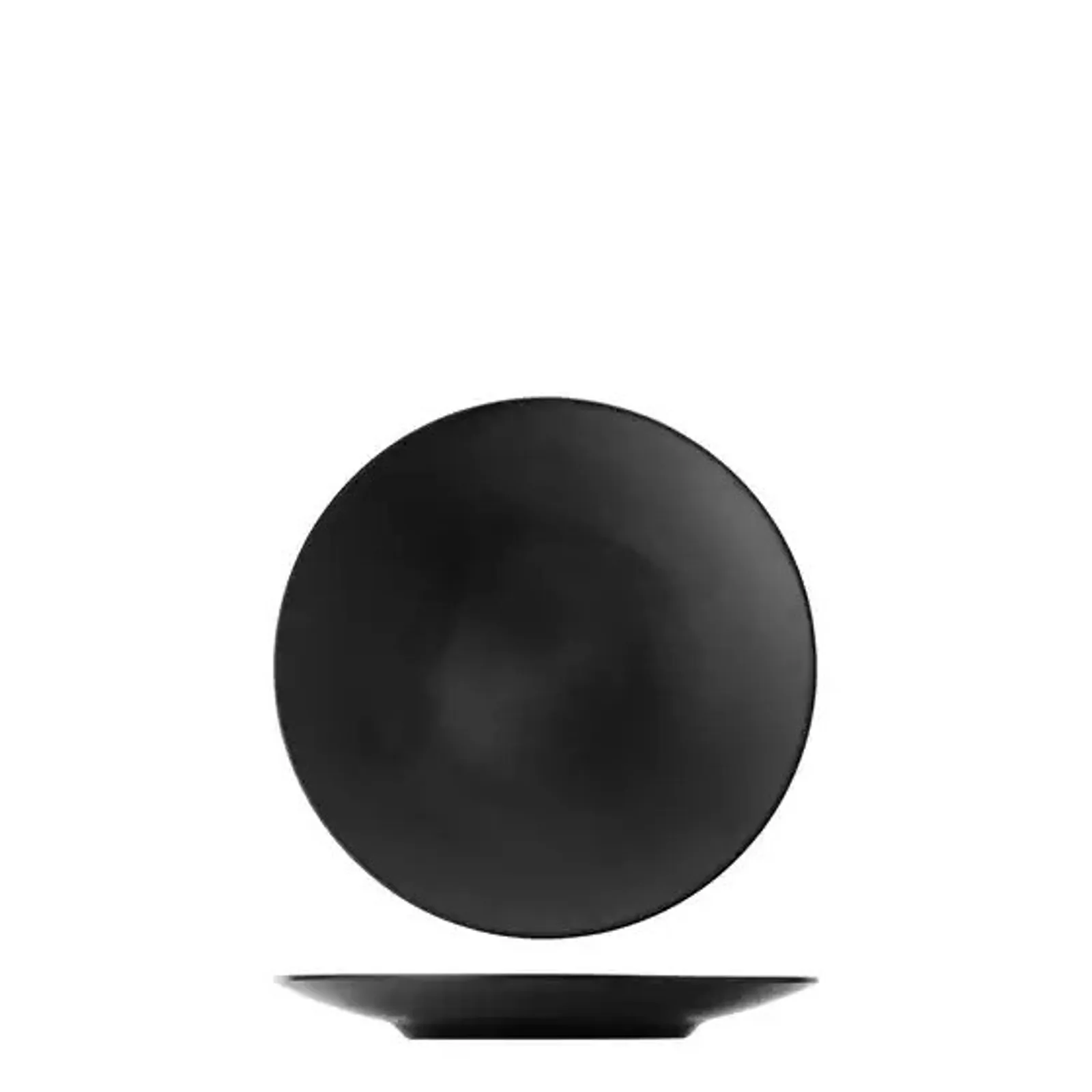 Cou Cou 828205-BK - Dual Colour Black & Black Round Coupe Plate 250mm