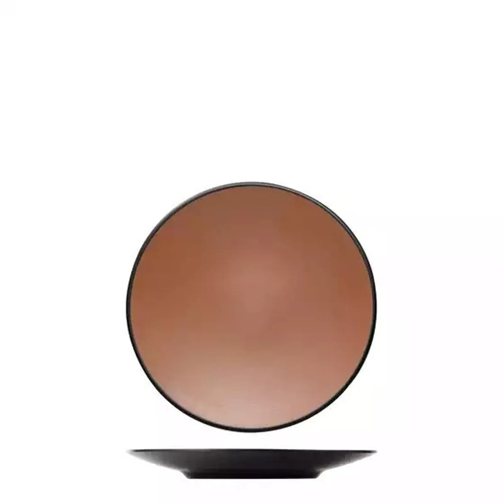 Cou Cou 828205-BN - Dual Colour Brown & Black Round Coupe Plate 250mm