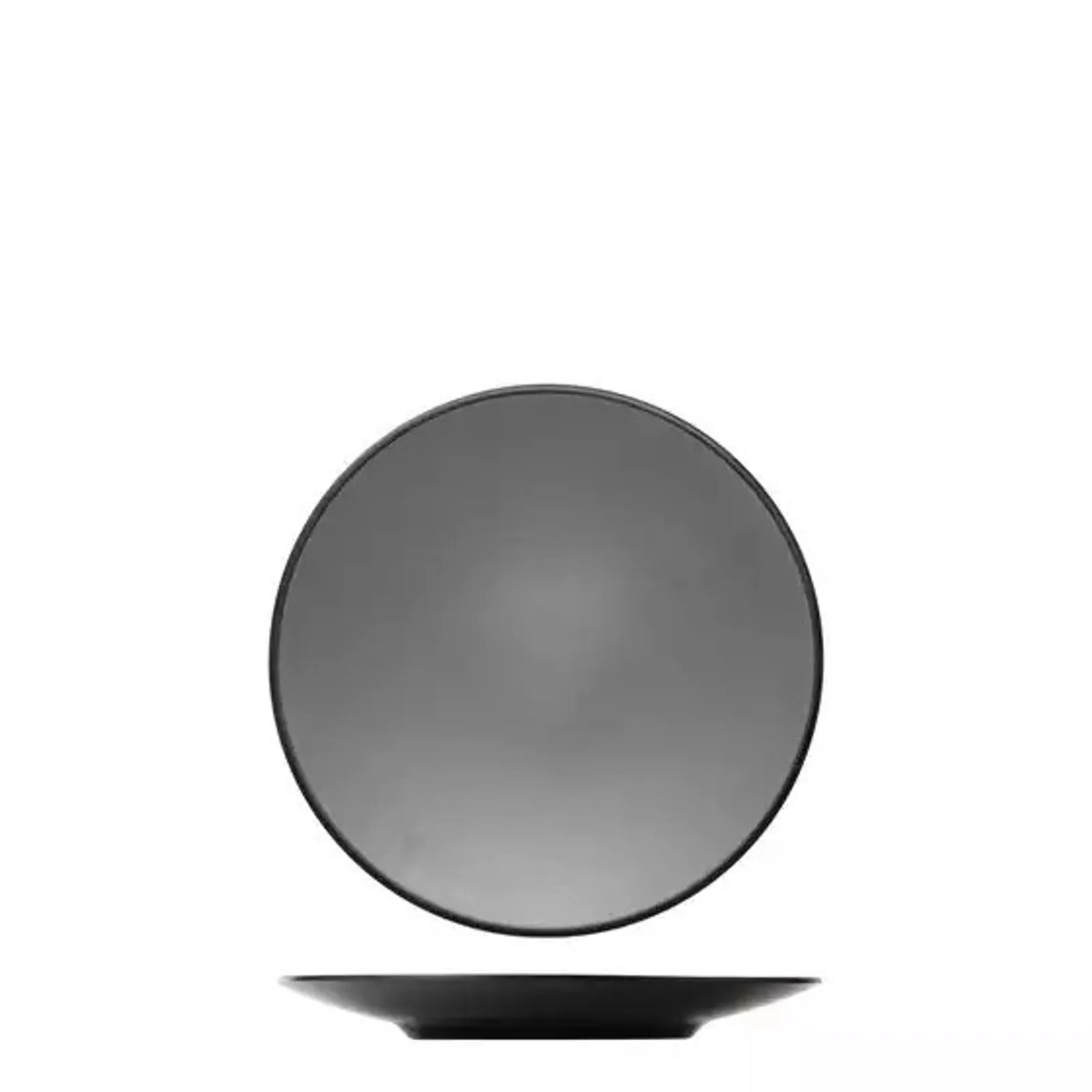 Cou Cou 828205-G - Dual Colour Grey & Black Round Coupe Plate 250mm