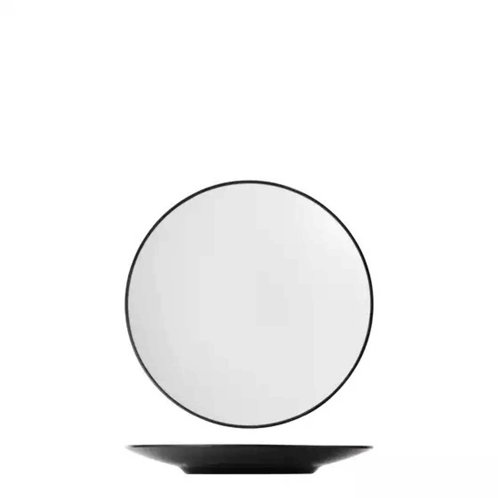 Cou Cou 828205-W - Dual Colour White & Black Round Coupe Plate 250mm