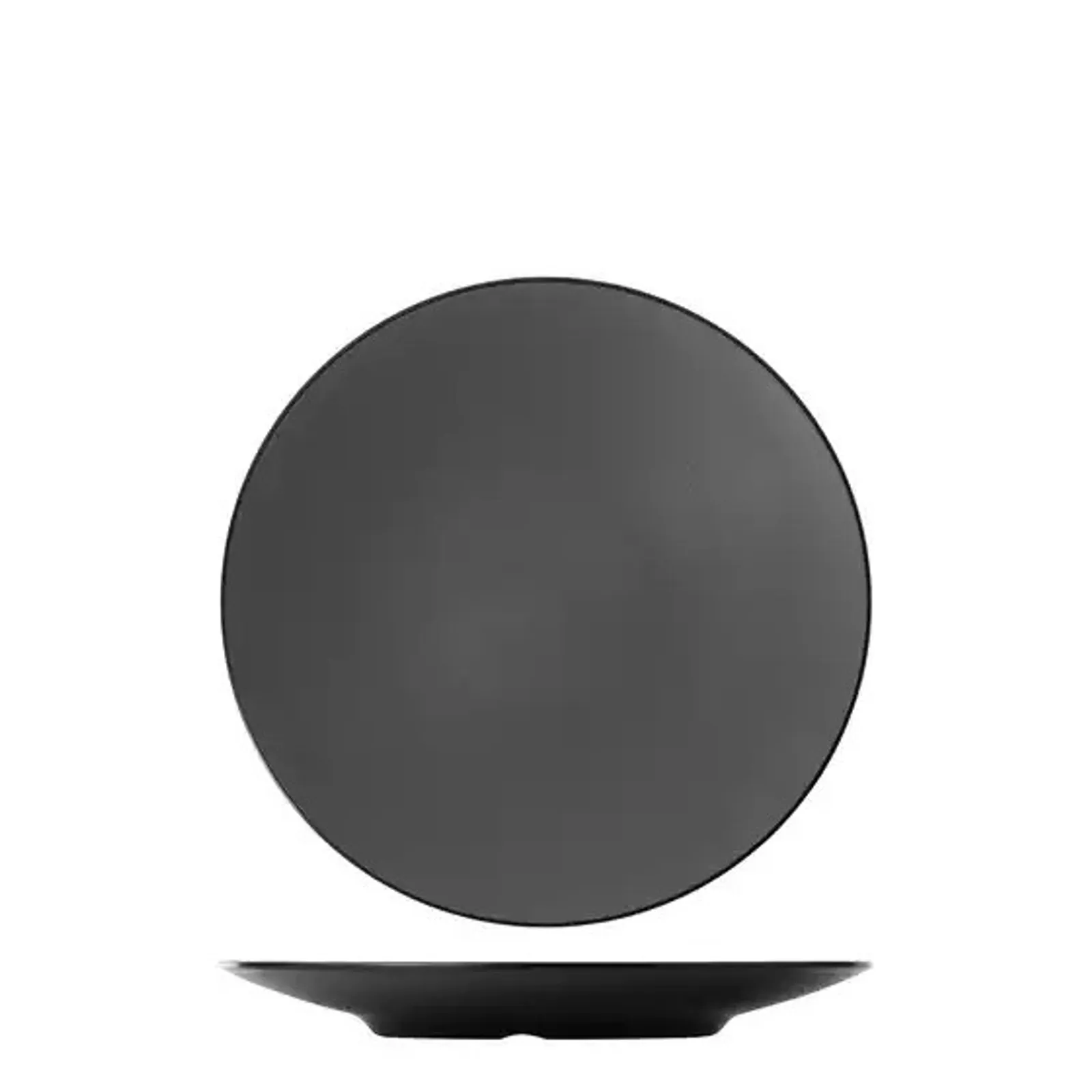 Cou Cou 828206-G - Dual Colour Grey & Black Round Coupe Plate 300mm