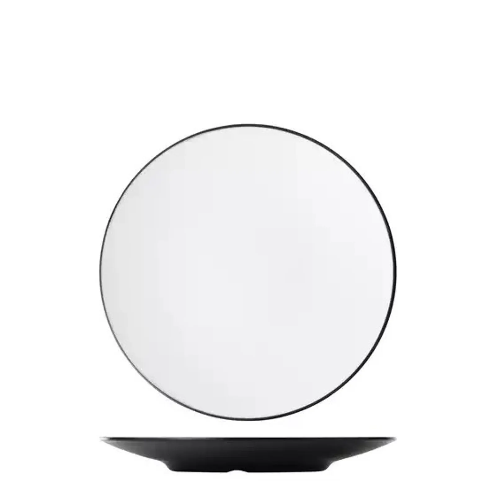 Cou Cou 828206-W - Dual Colour White & Black Round Coupe Plate 300mm