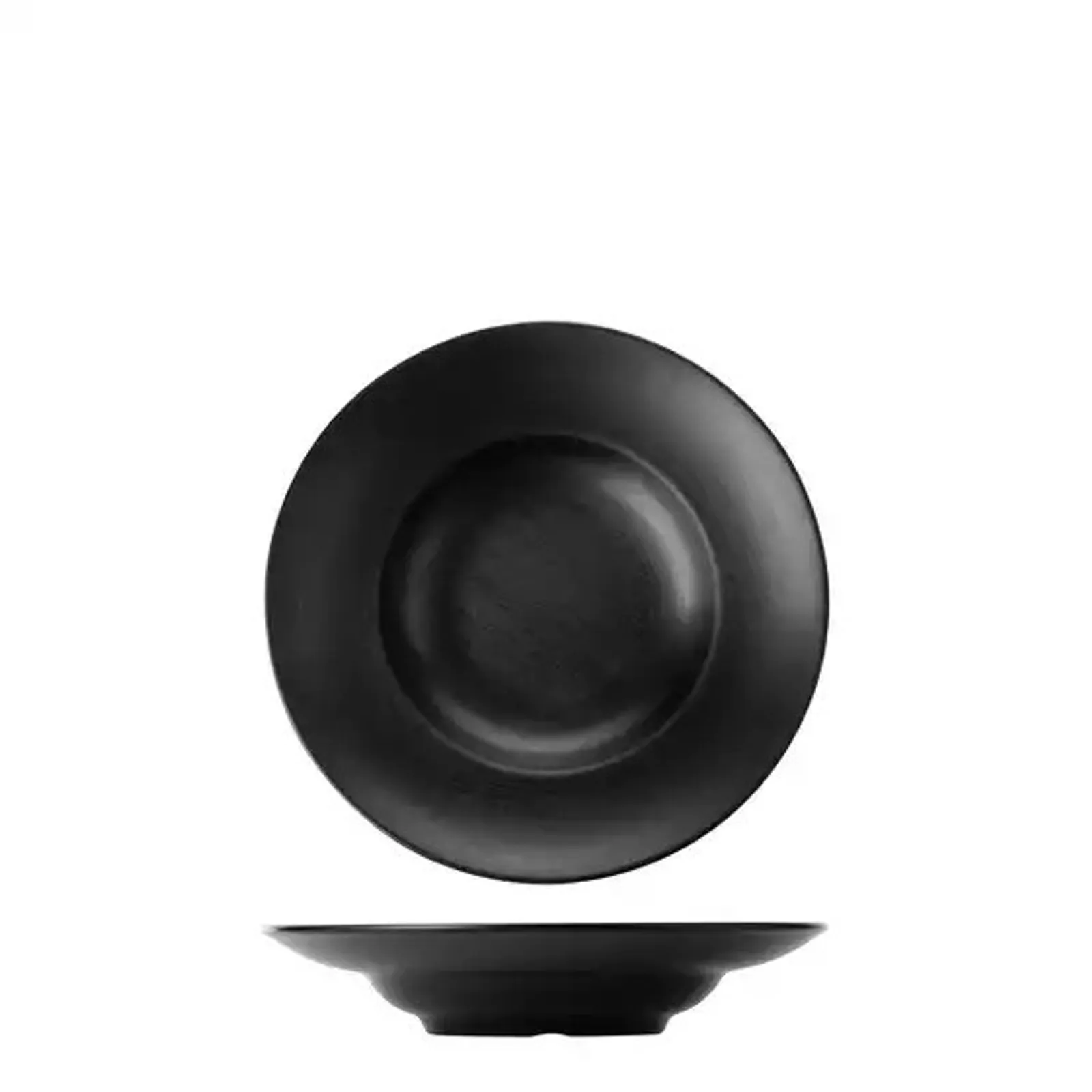 Cou Cou 828242-BK - Dual Colour Black & Black Round Pasta/Soup Bowl 260mm