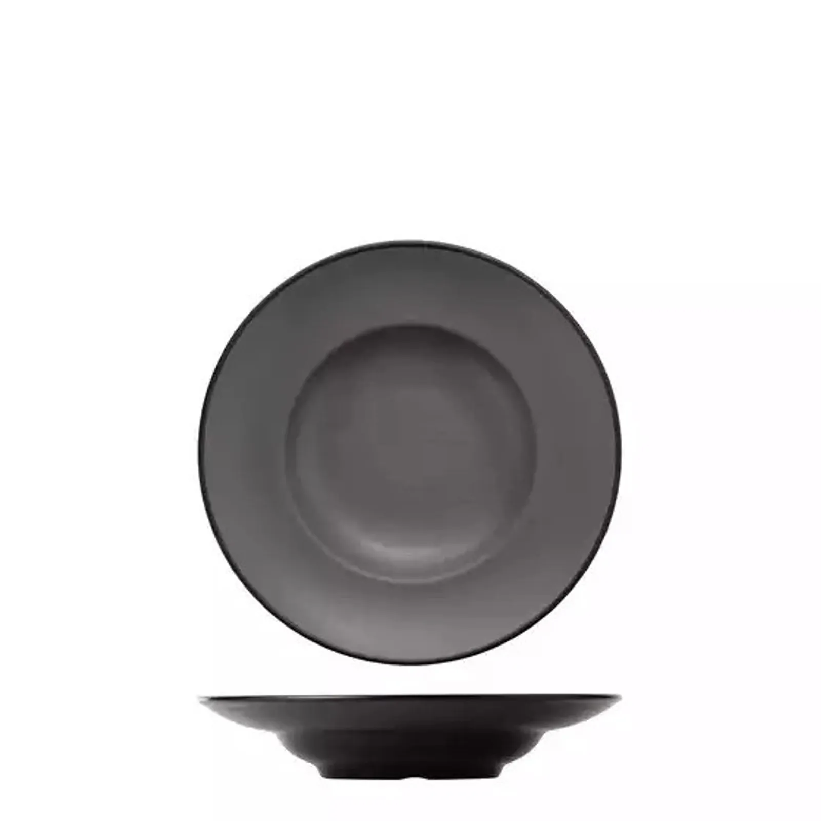 Cou Cou 828242-G - Dual Colour Grey & Black Round Pasta/Soup Bowl 260mm