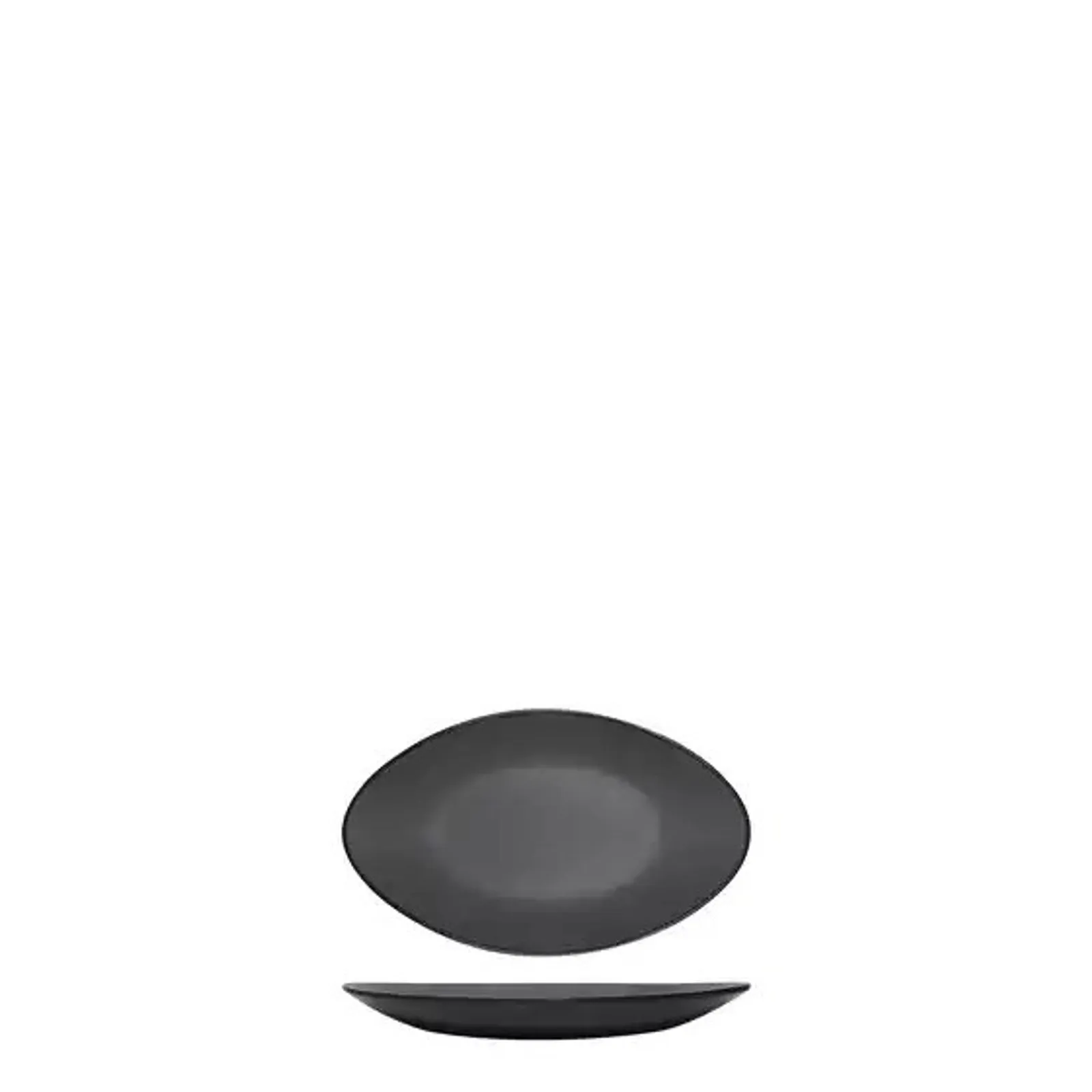Cou Cou 828261-G - Dual Colour Grey & Black Oval Plate 150mm