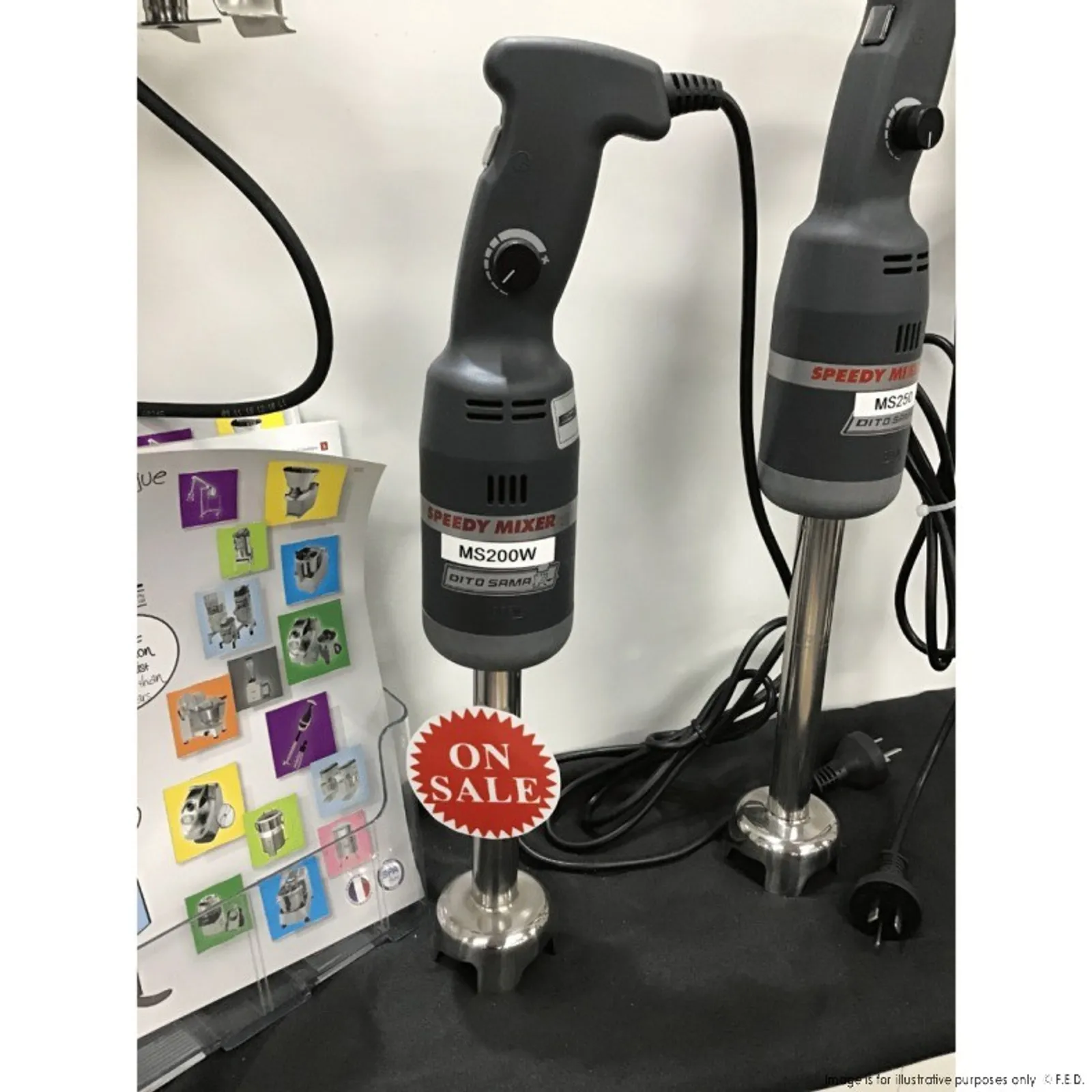 Dito Sama MS200 - Speedy Portable Mixer Stick Blenders 20cm Tube - 2NDs