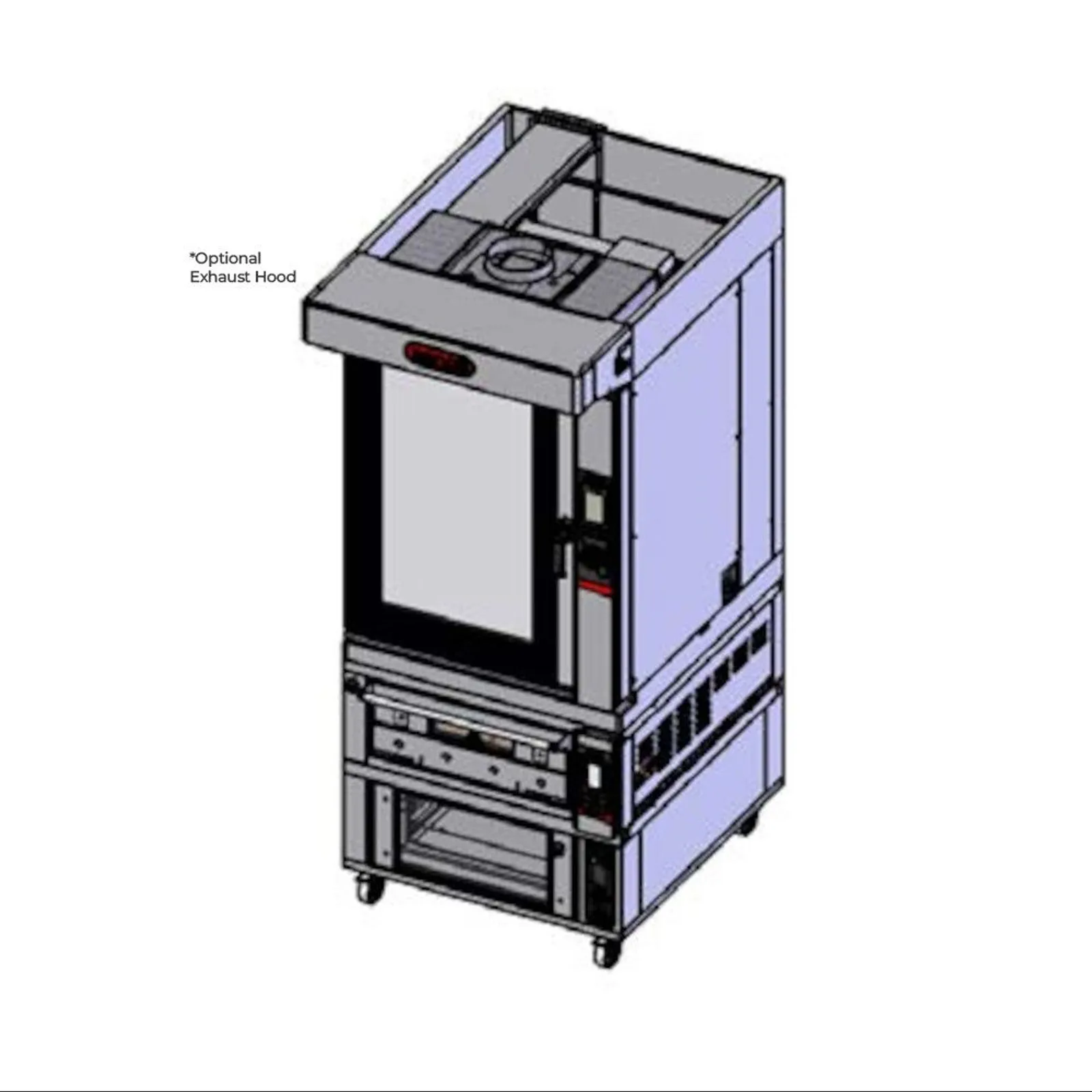 Zanolli TAE101P3 - Combi Teorema Baking Tower -10-Tray Convection | 2-Tray Single Deck Oven | 6-Tray Prover