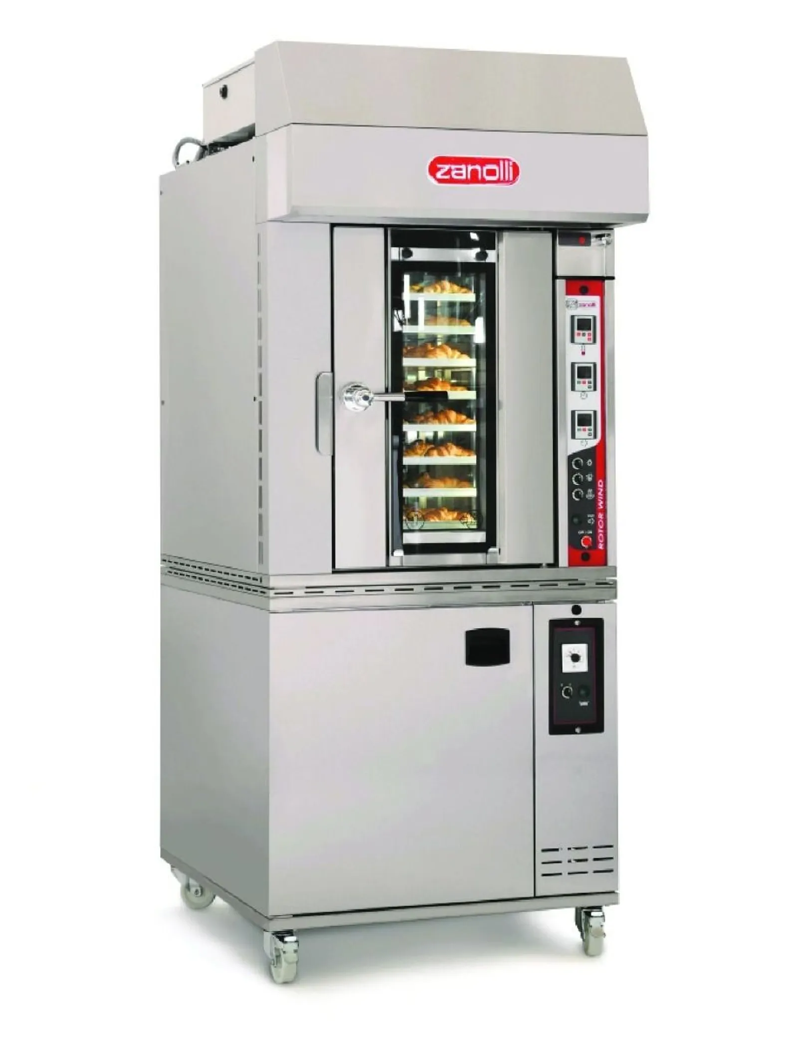 Zanolli 5RW0100-1 - Rotor Wind 1E Rotating Convection Oven with inbuilt Prover - 8 Trays (400 x 600) Capacity