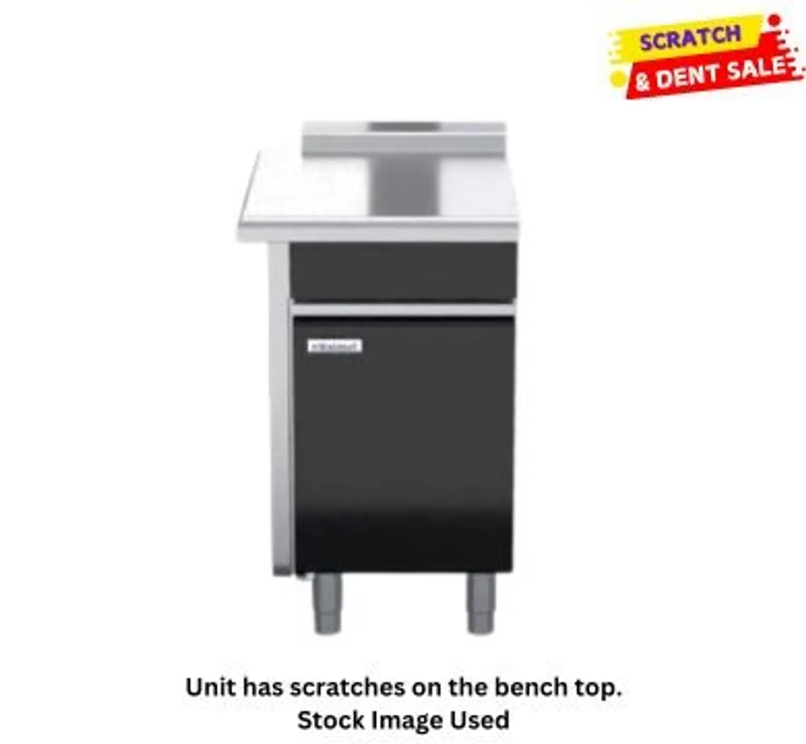 Waldorf Bold BTLB8550-CD-LH - 550mm Bench Top Low Back Version - Cabinet Base With Fixed Front Panel - Clearance