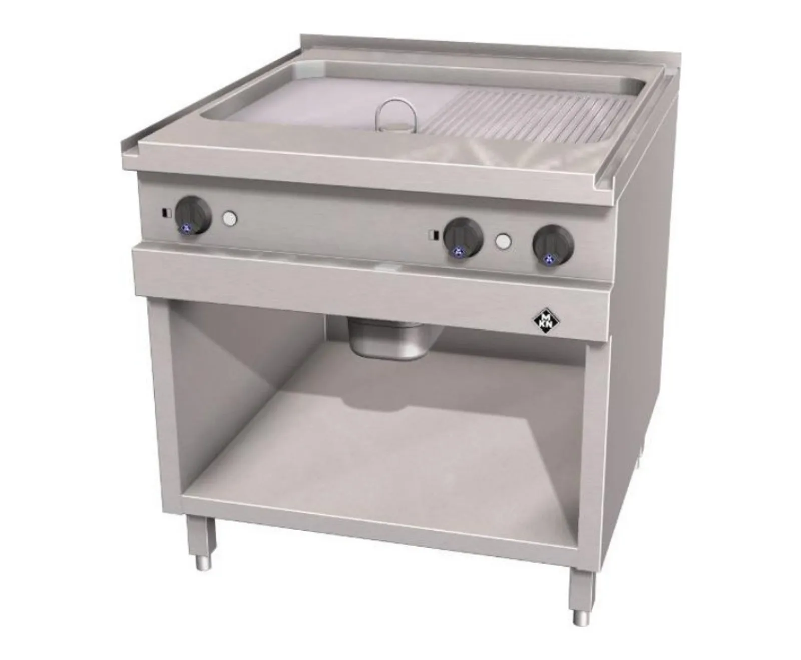 MKN Electric Griddle Plate 2 Supra OPT 850, Half ribbed surface with CNS Baking Oven - Demo