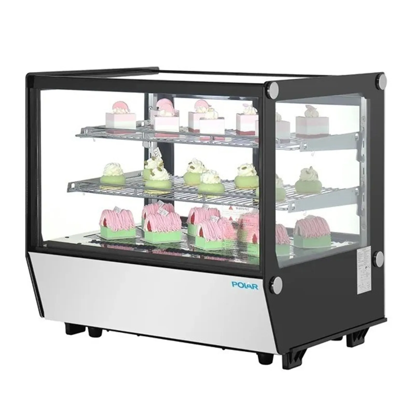 Polar PG003-A G-Series - Counter Display Merchandiser Square Glass - 120Ltr