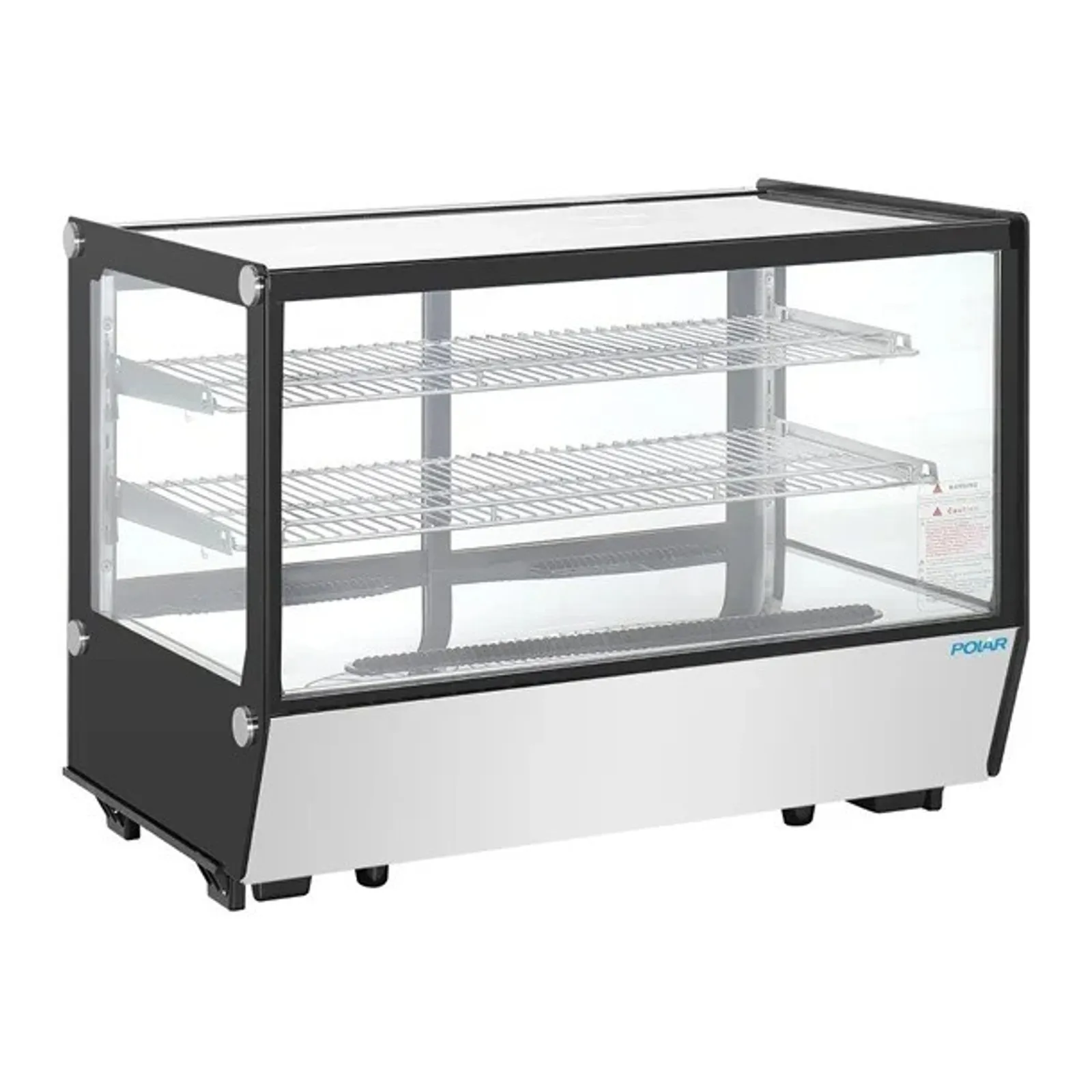 Polar PG004-A G-Series - Counter Display Merchandiser Square Glass - 160Ltr