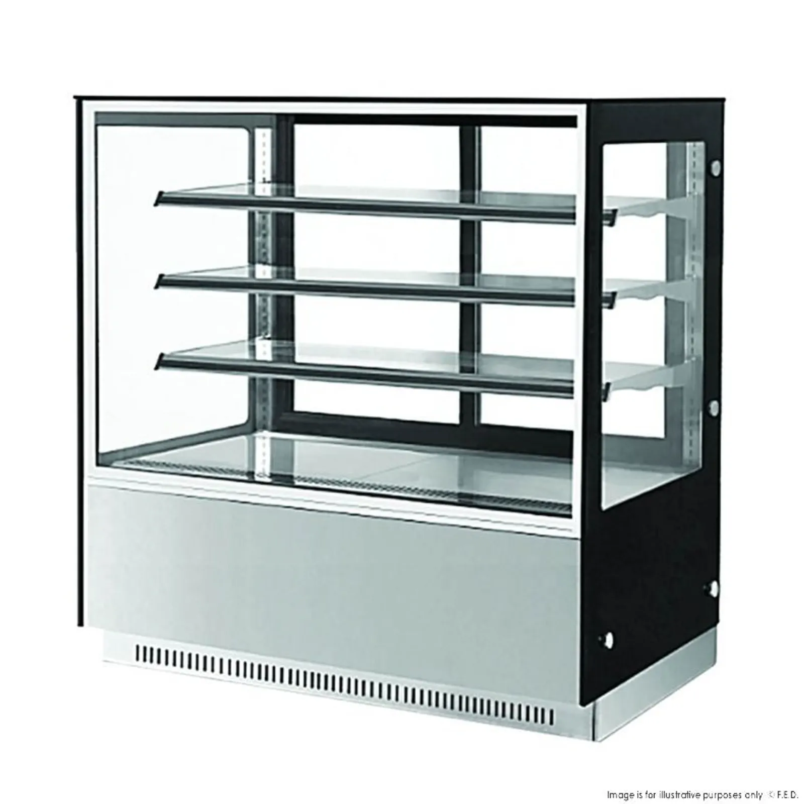 Bonvue GAN-1800RF3 - Modern 3 Shelves Cake or Food Display