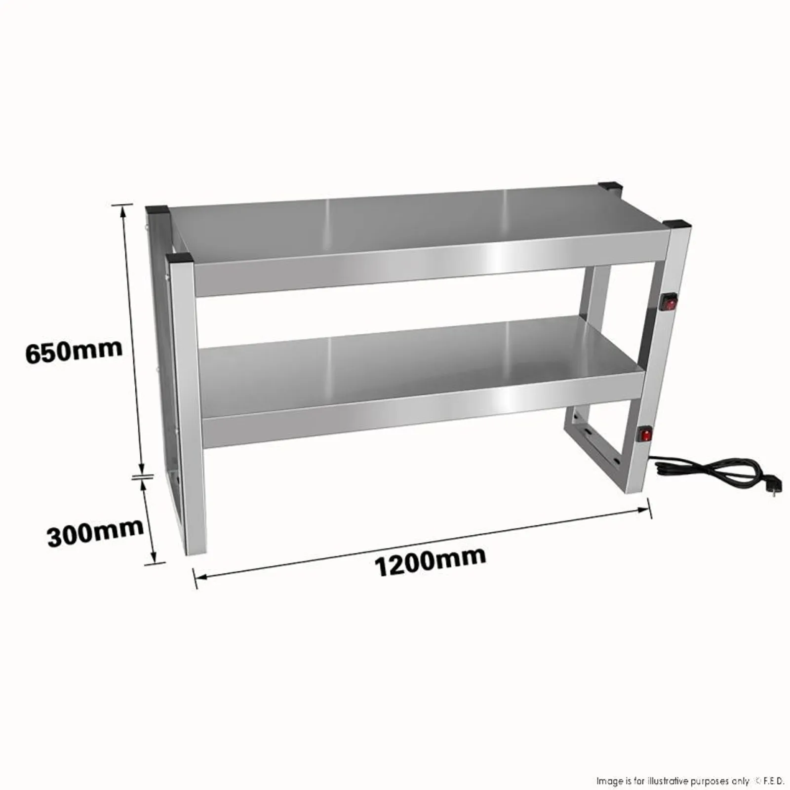 Benchstar FW6L-122 - Commercial Food Warmer with 6 Lamps