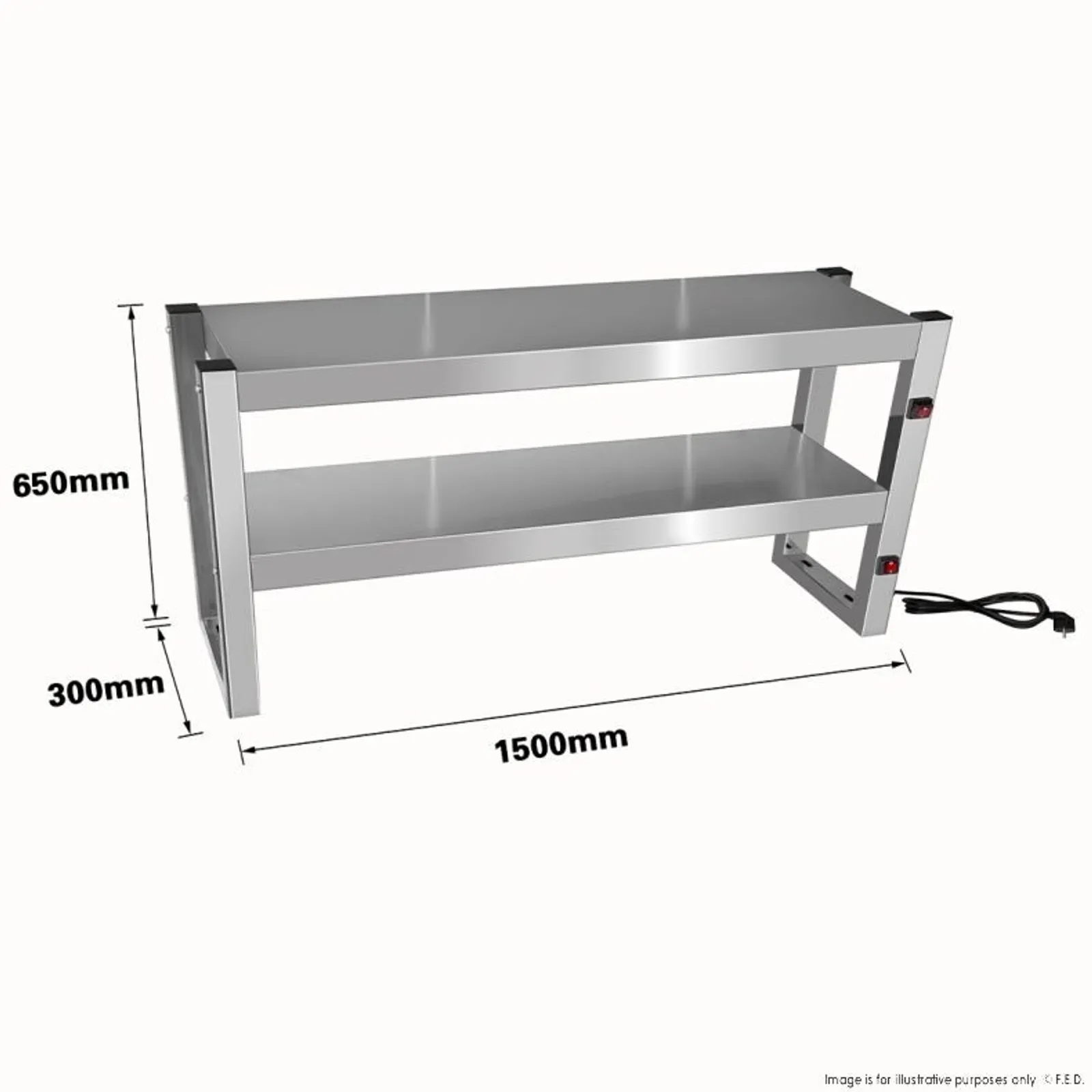 Benchstar FW8L-152 - Commercial Food Warmer with 8 Lamps