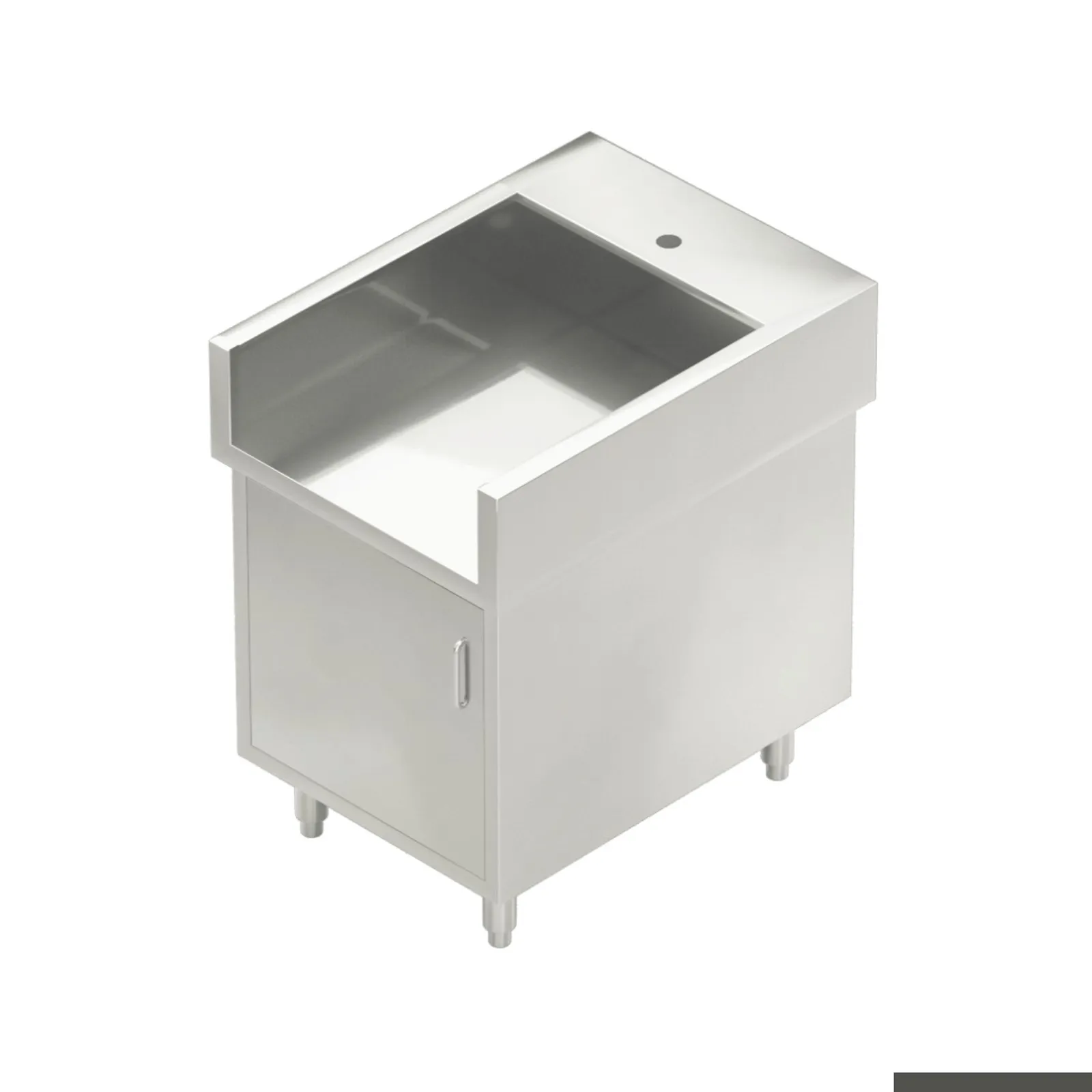 Modular System WCB8-0600 - Single Door Stainless Steel Cabinet with Splash Guard
