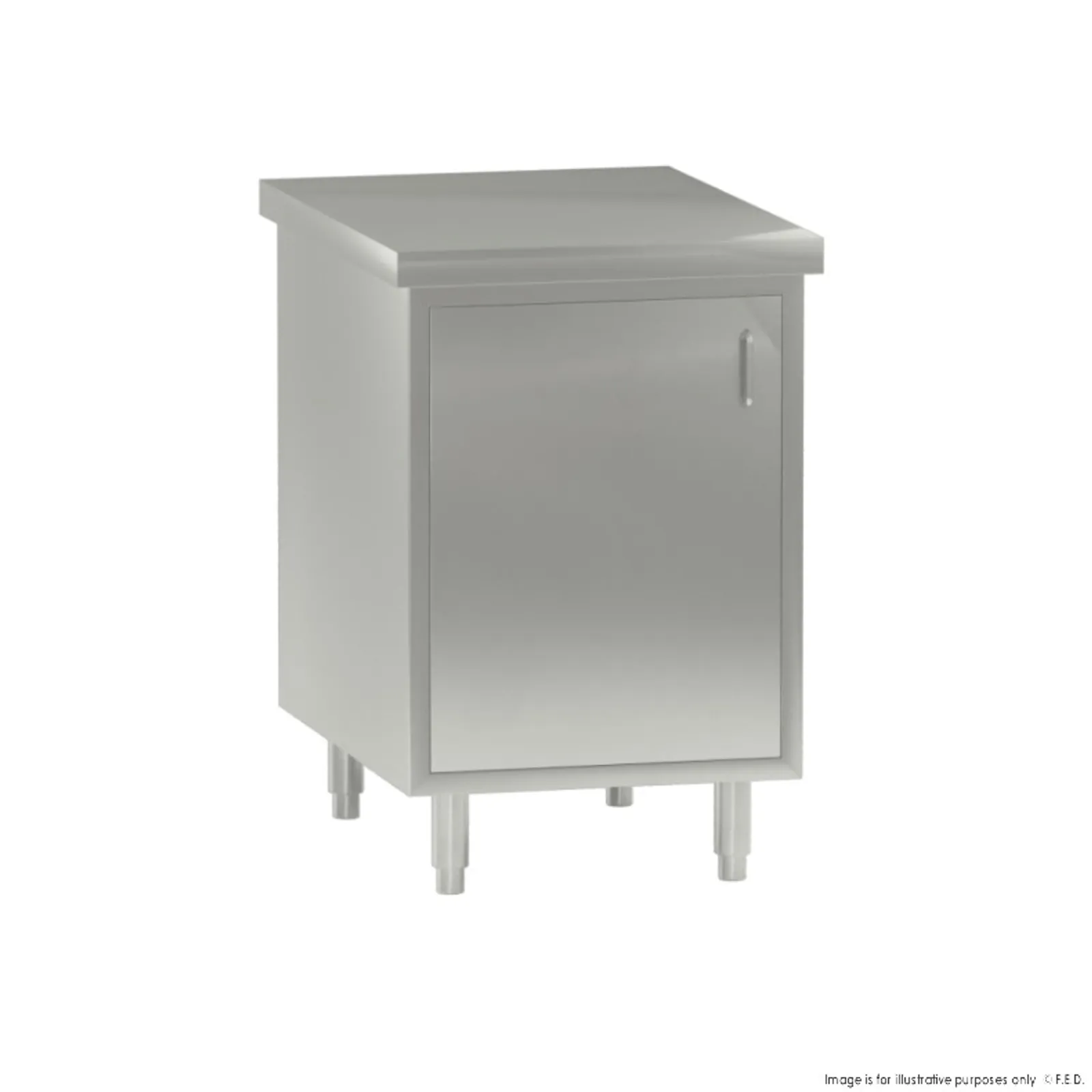 Modular System WC8-0600 - Single Door Stainless Steel Cabinet