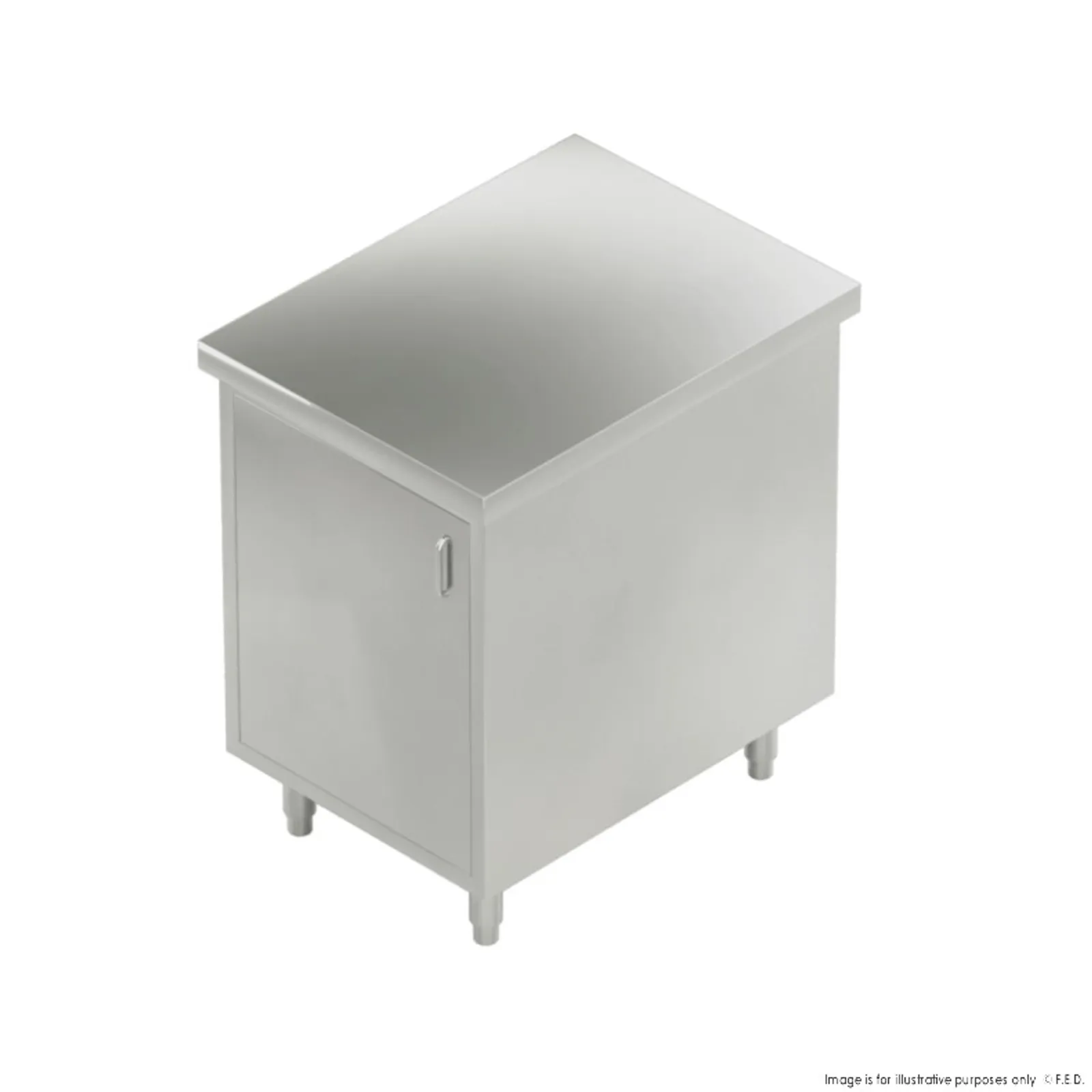 Modular System WC8-0600 - Single Door Stainless Steel Cabinet