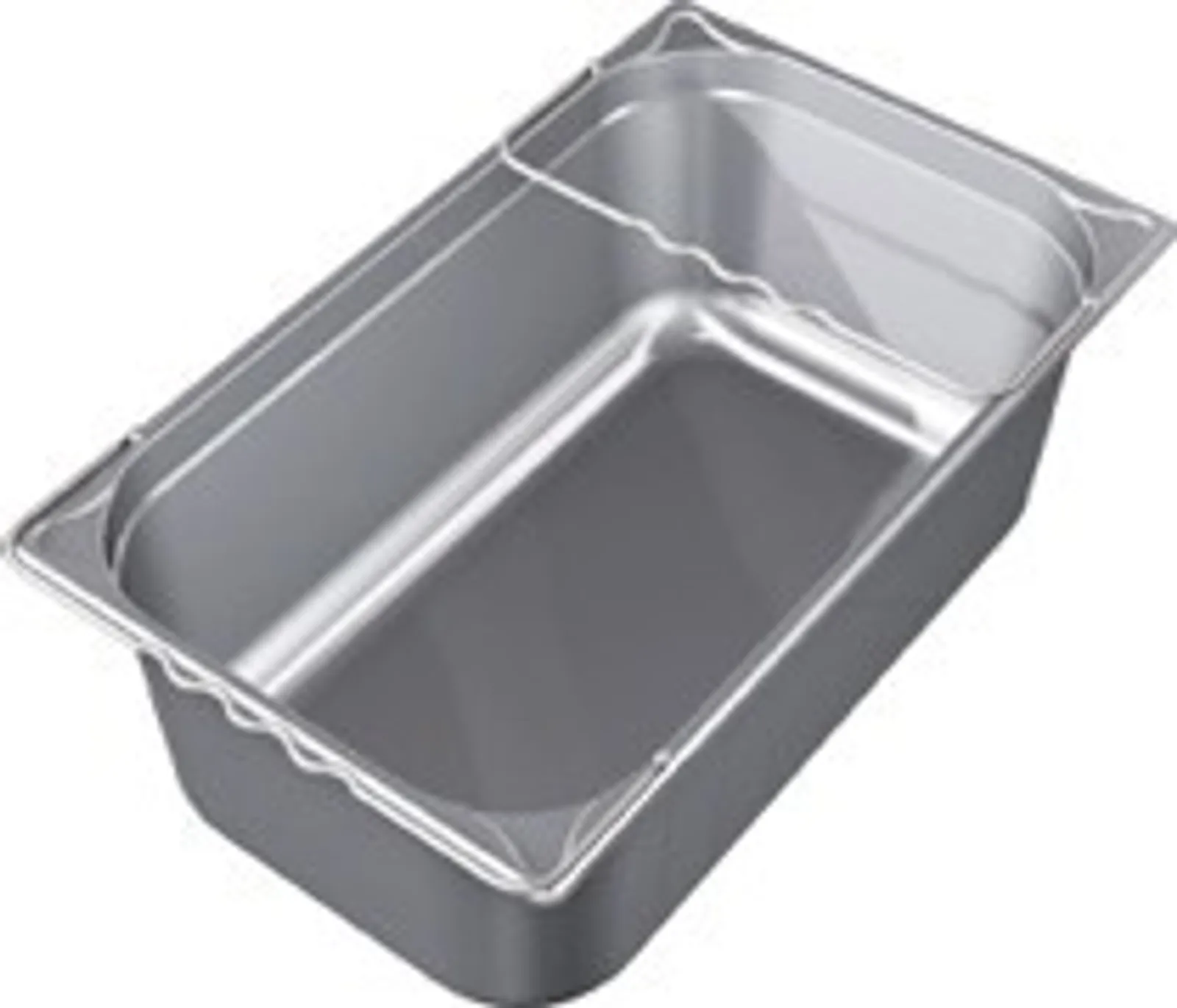 MKN 202266 - GN container with handles, unperforated, suitable for transport trolleys