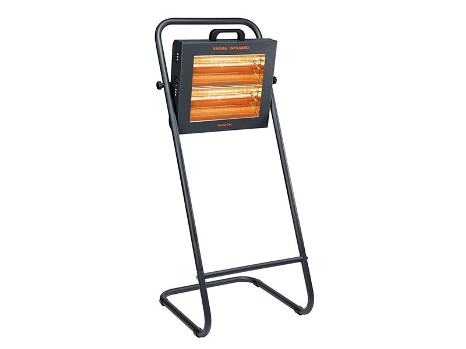 Varmatec V400F - Varma Fire Revolving floor model double infrared Heater with Waterproof Design and On/Off Switch Controls