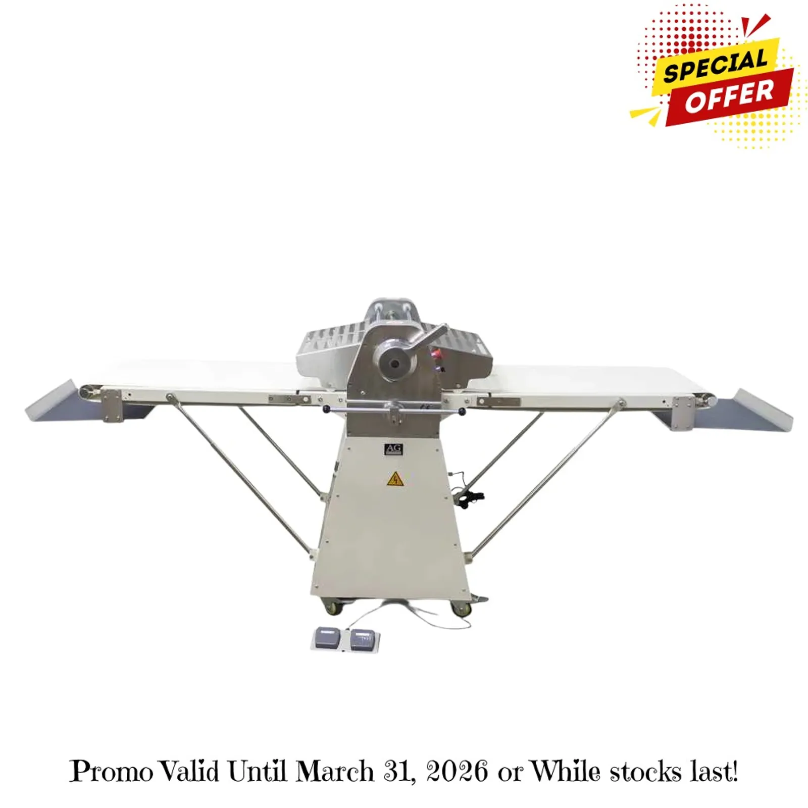 AG Equipment JDR520 - Commercial Benchtop Dough Sheeter