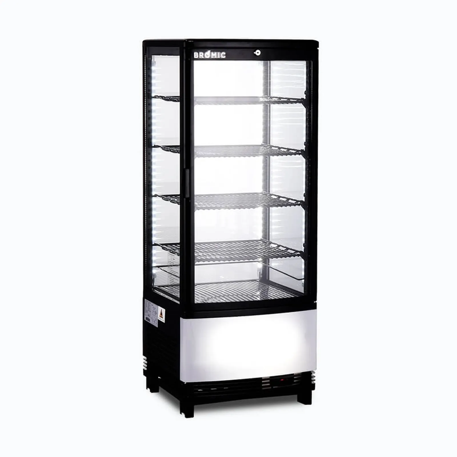 Bromic CT0100G4BC-NR - Countertop Fridge - 98L - 1 Door - Curved Glass