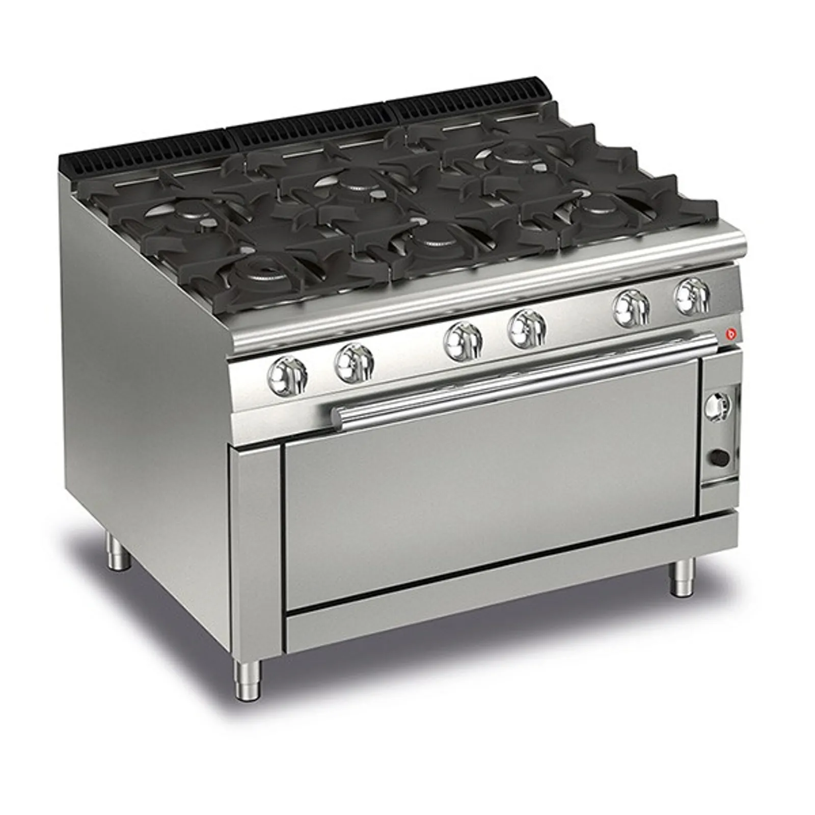 Baron Q70PCFL/G1205 - 6 Burner Gas Cook Top With Full Length Gas Oven