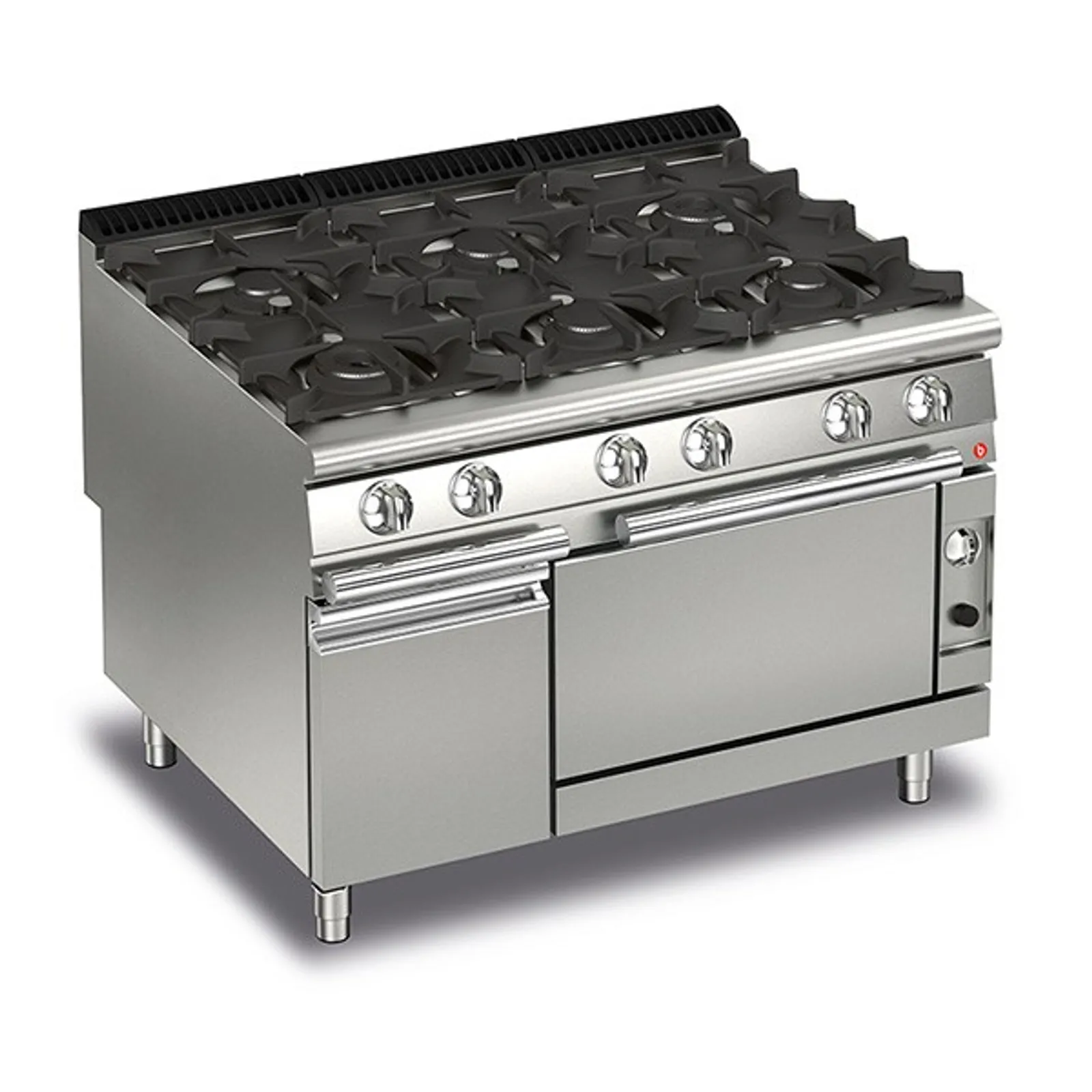 Baron Q90PCF/G1205 - 6 Burner Gas Cook Top with Gas Oven