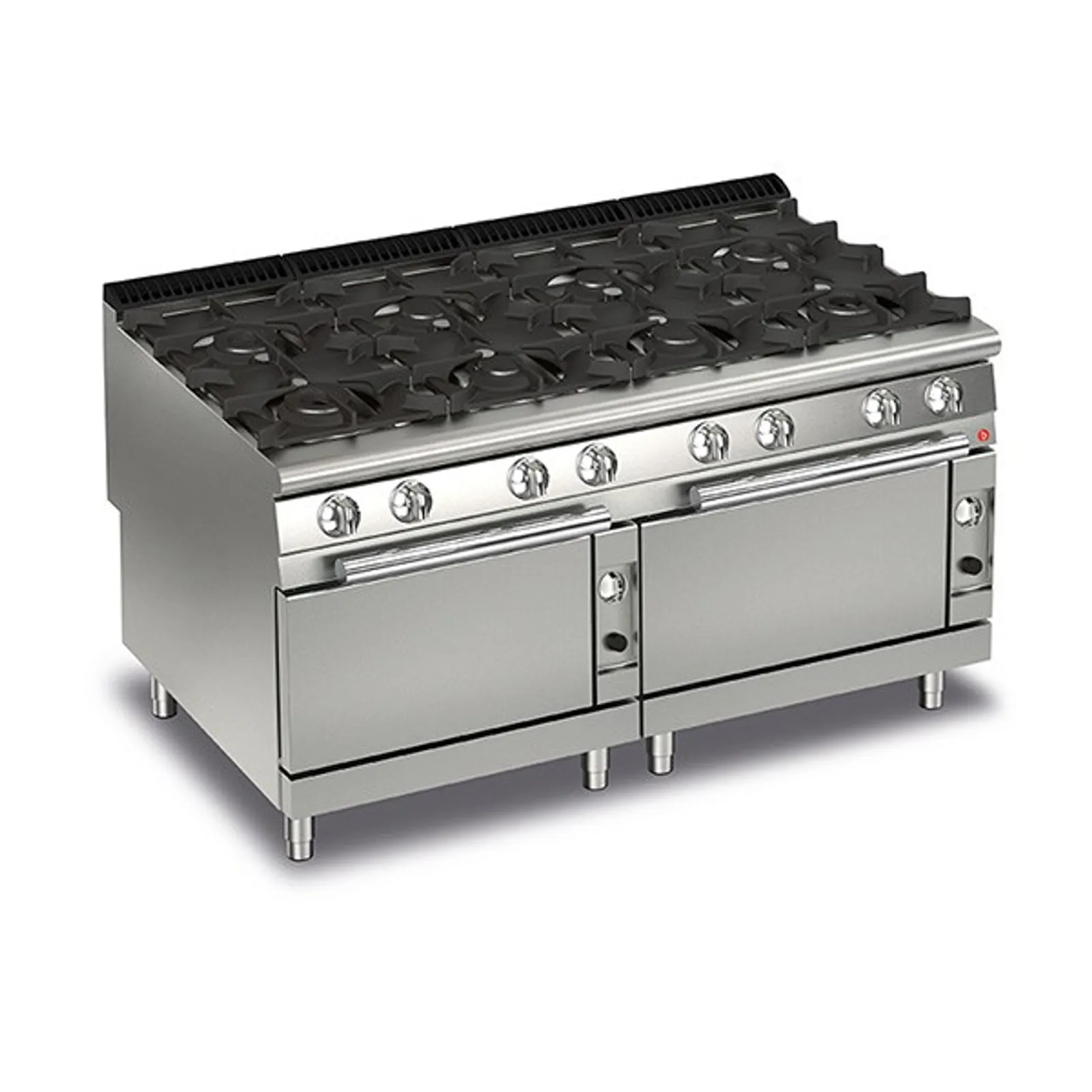 Baron Q90PCF/G1605 - 8 Burner Gas Cook Top With 2 Gas Ovens