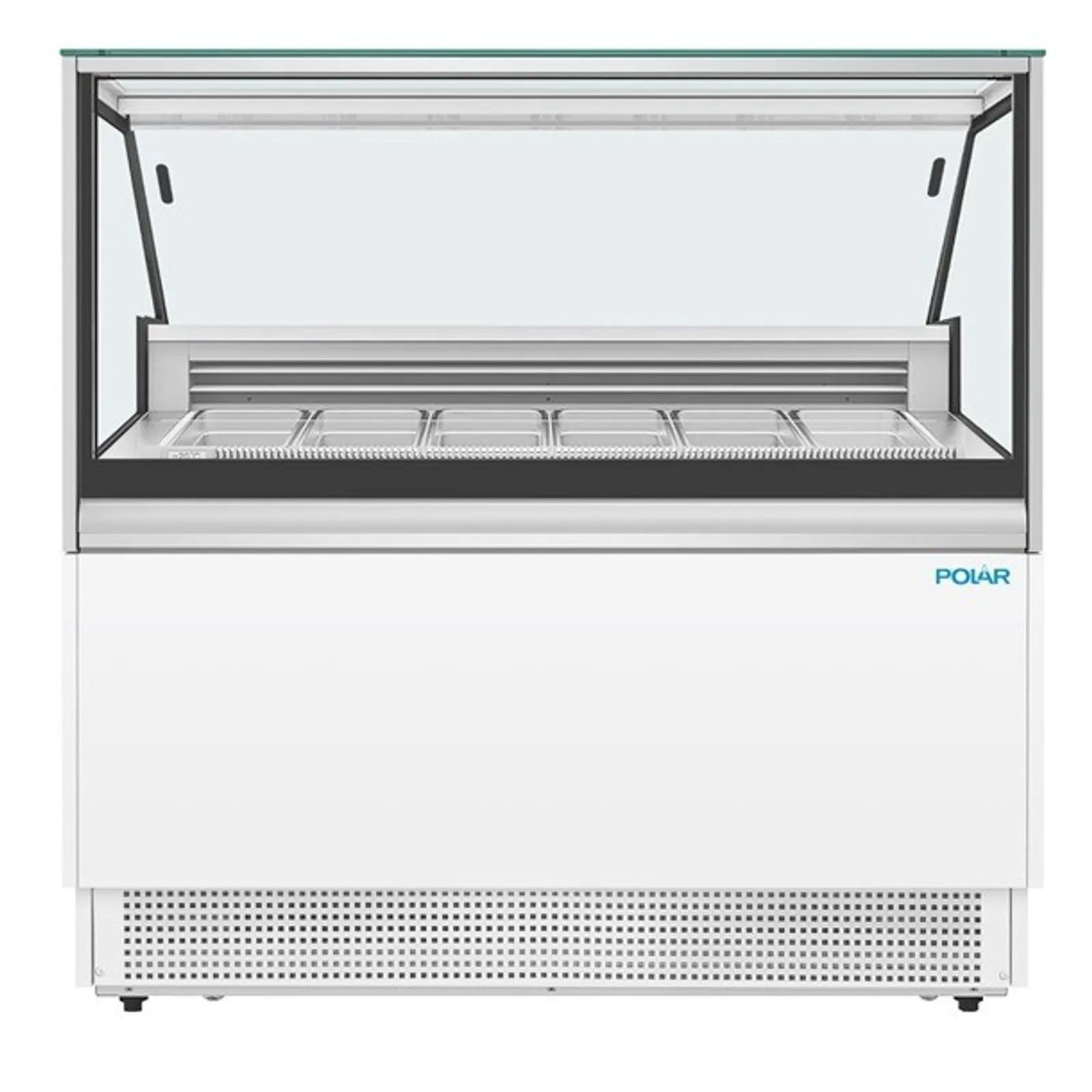 Polar UA058-A - U-Series 6 Pan Ice Cream Serve Over Cabinet Freezer