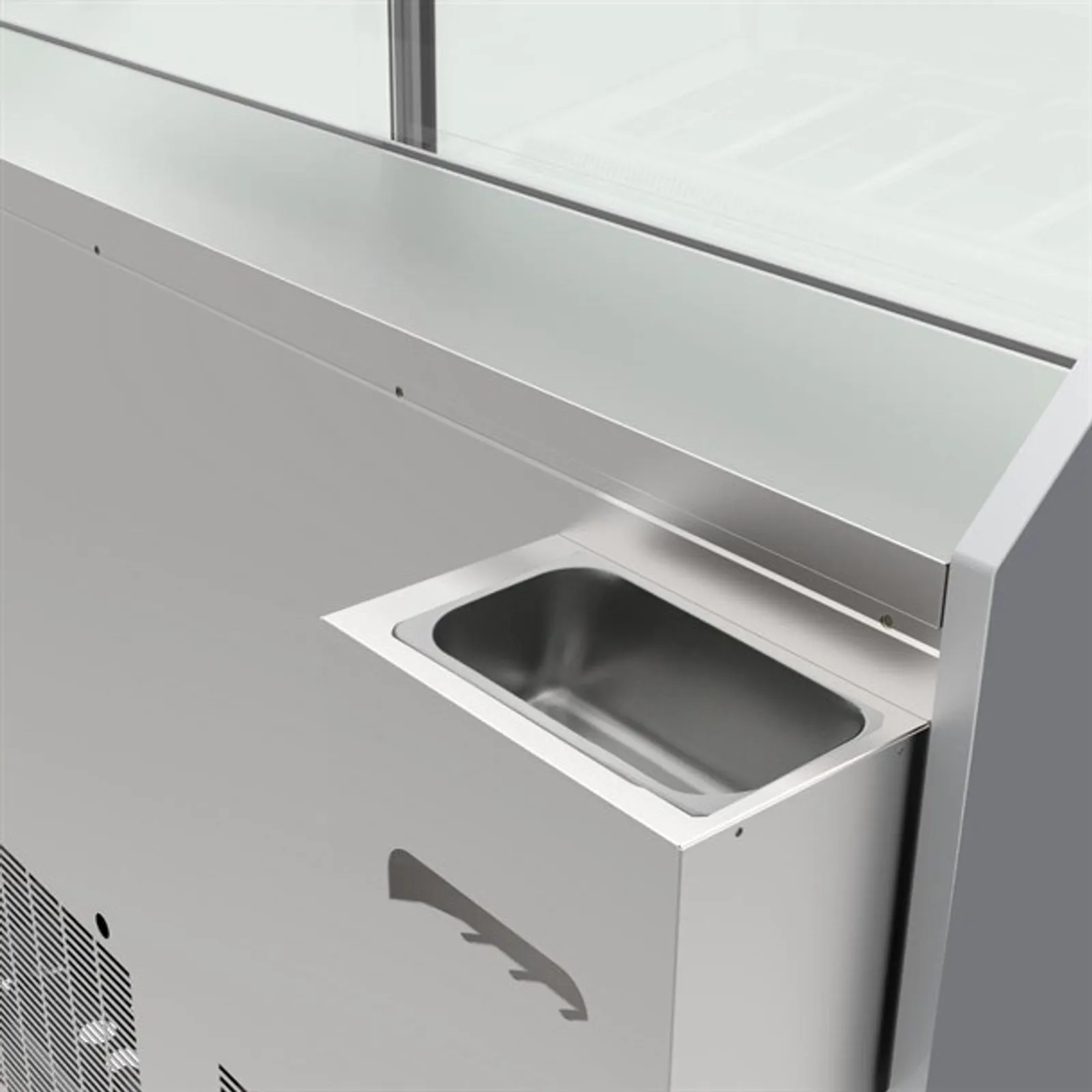 Polar UA058-A - U-Series 6 Pan Ice Cream Serve Over Cabinet Freezer