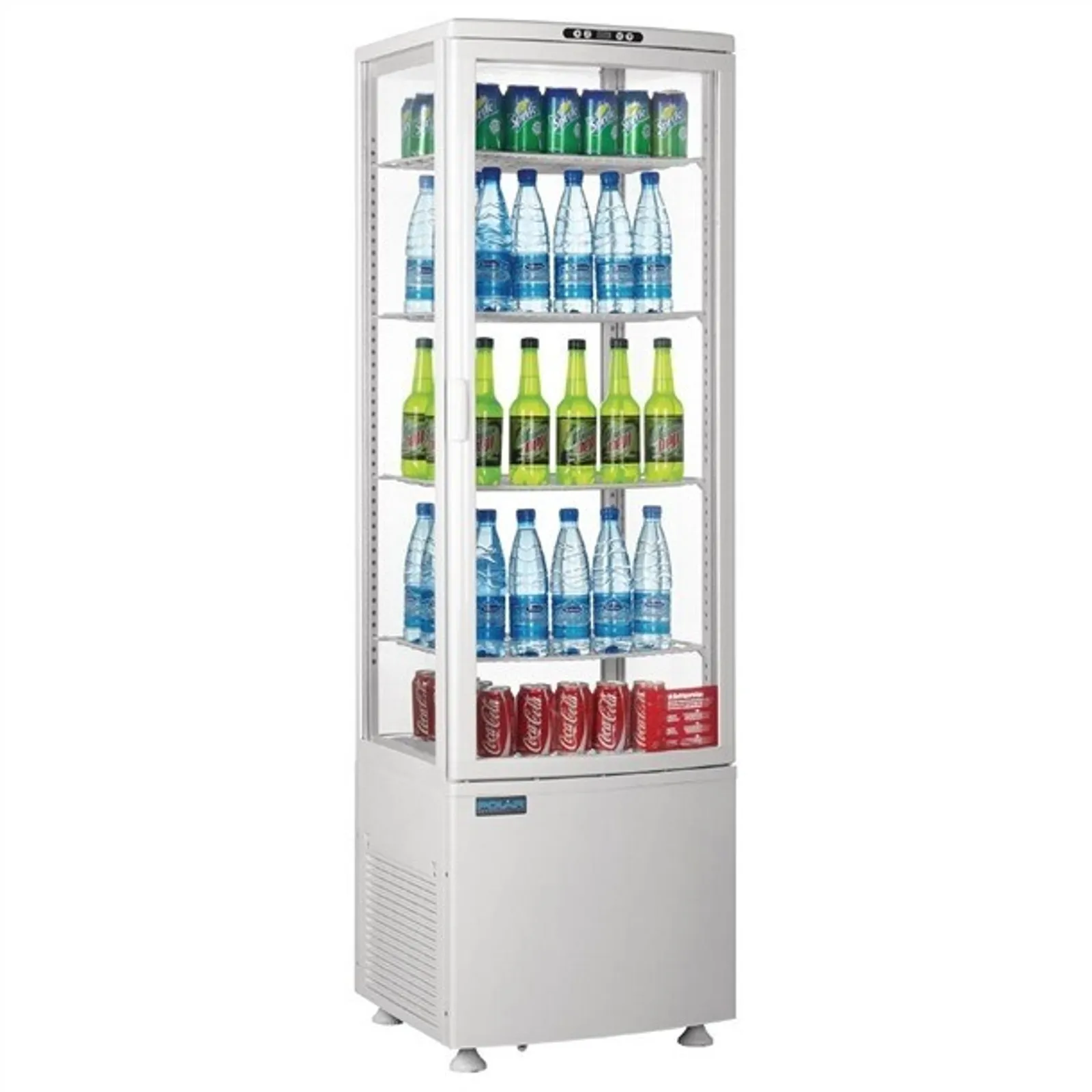 Polar CX575-A - C-Series Energy Efficient Curved Door Display Fridge White 235Ltr