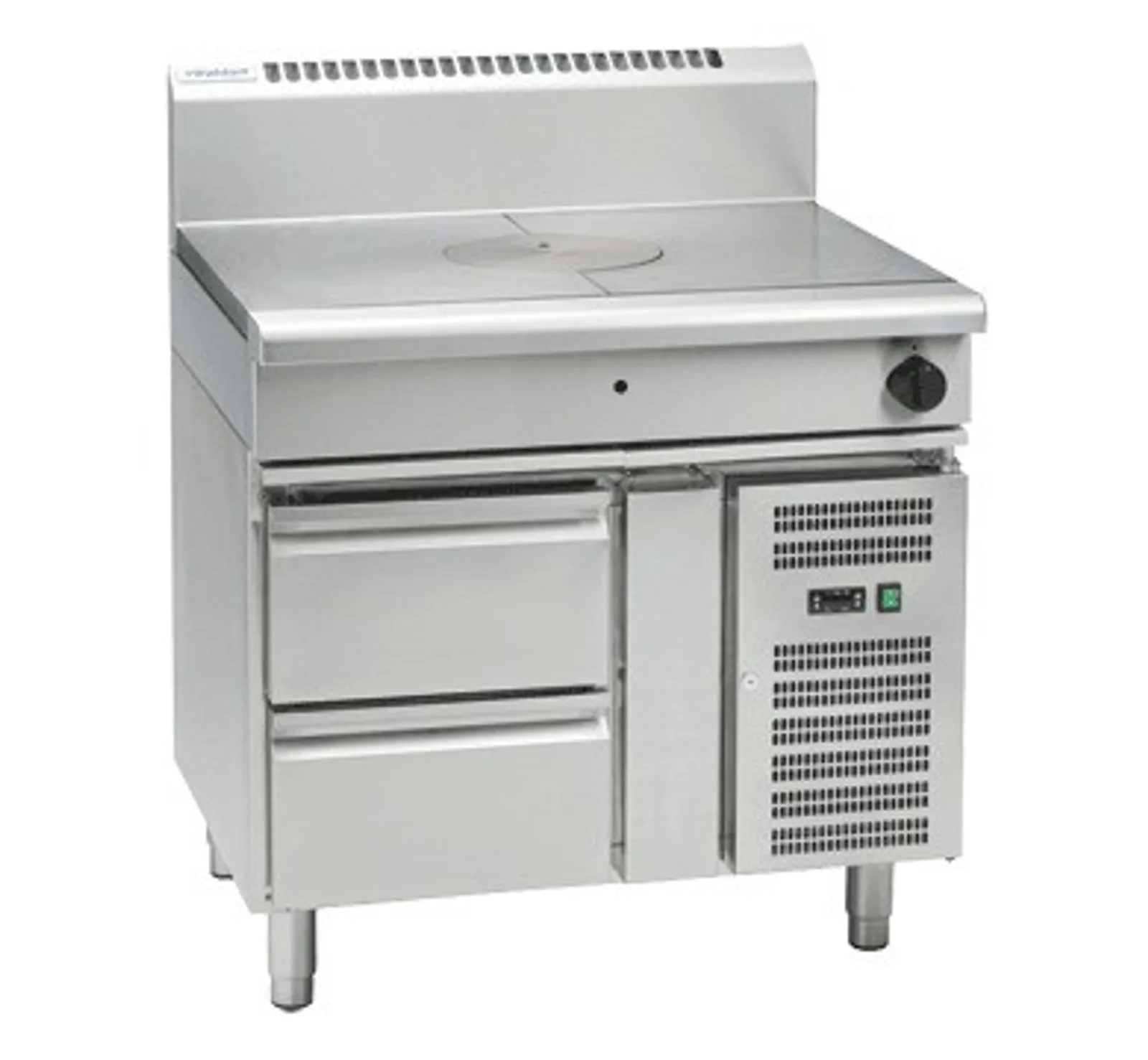 Waldorf 800 Series RNL8100G-RB - 900mm Gas Target Top Low Back Version - Refrigerated Base