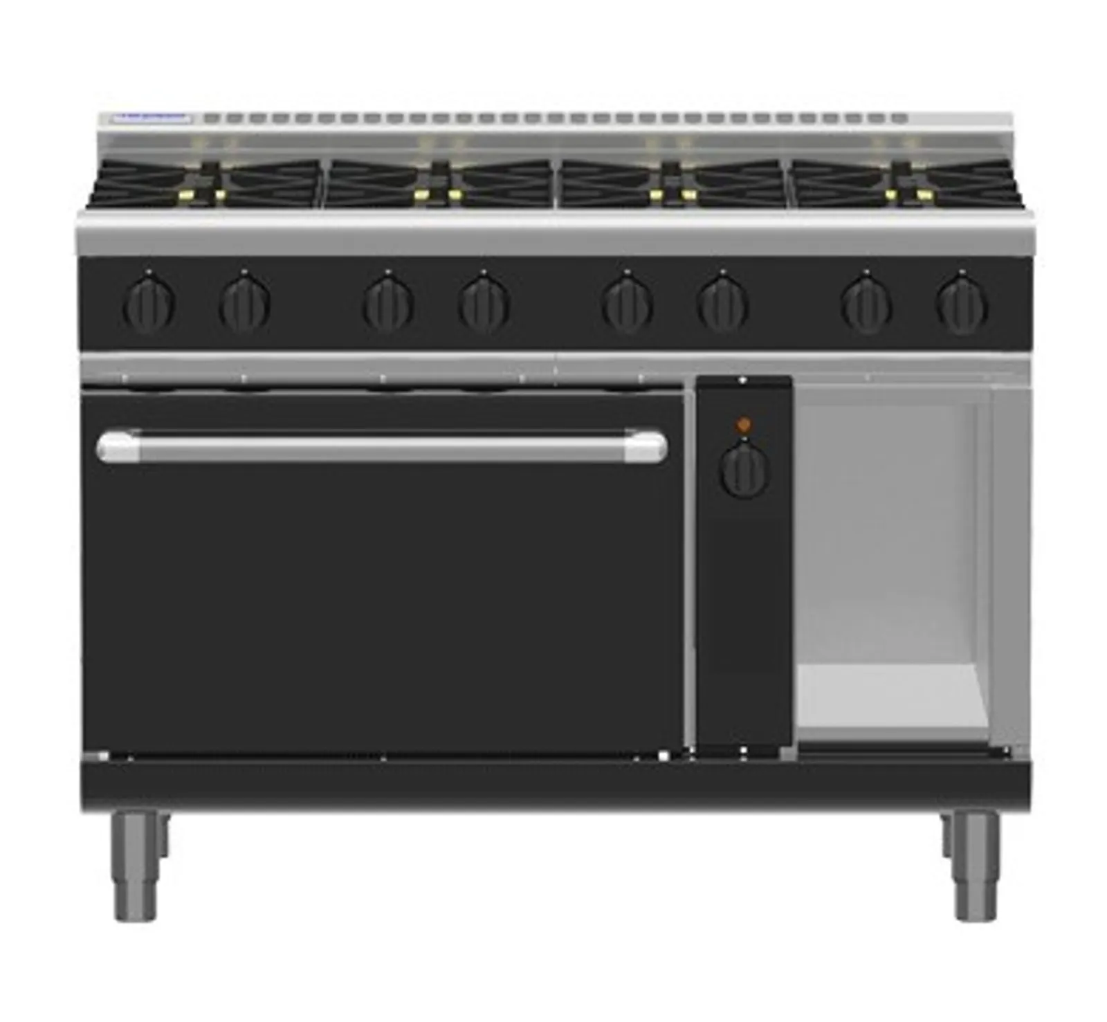 Waldorf Bold RNLB8810GEC - 1200mm Gas Range Electric Convection Oven Low Back Version