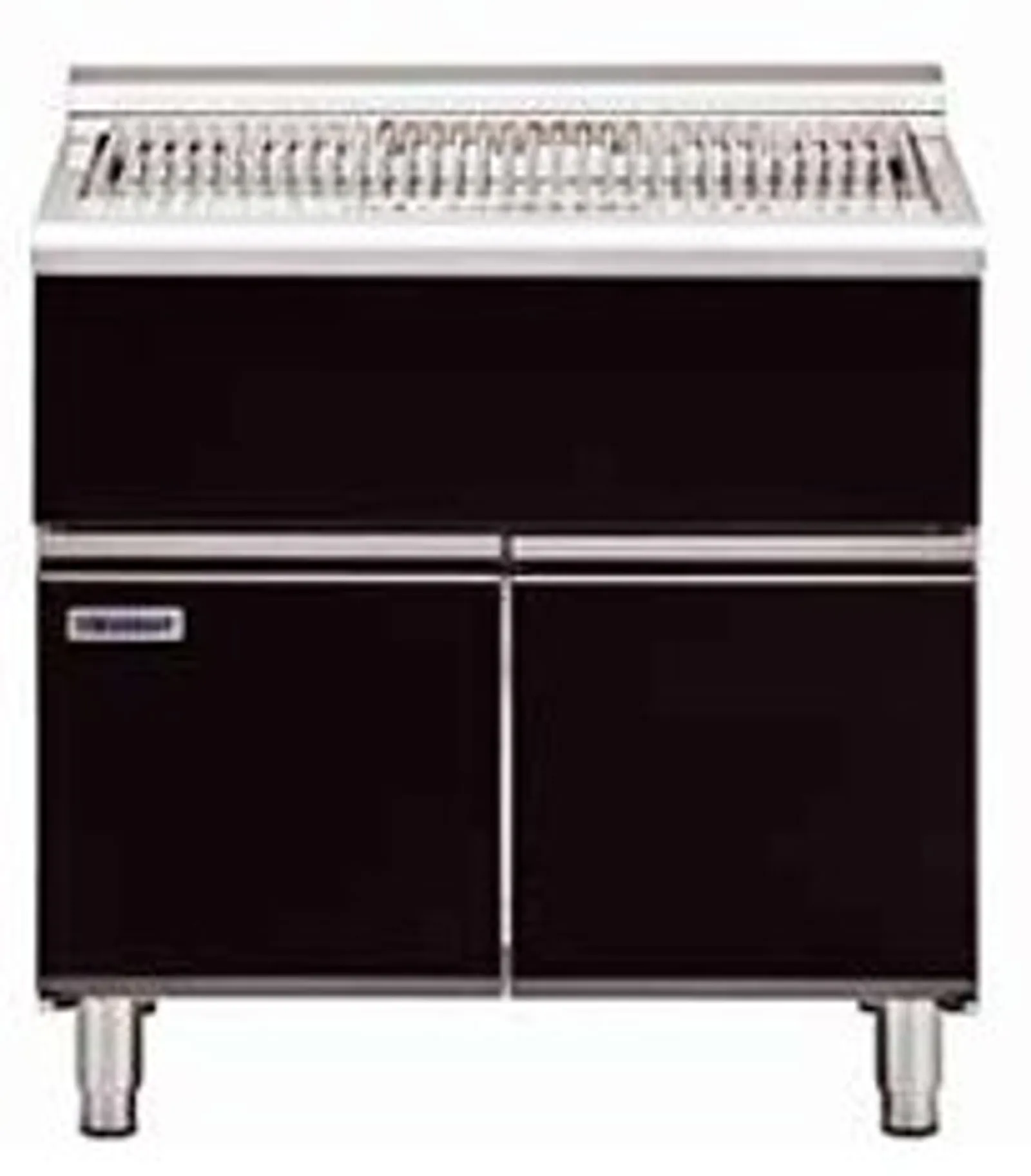 Waldorf Bold SFLB8120-CD - 1200mm Solid Fuel Grill - Low Back Version - Cabinet Base with Doors