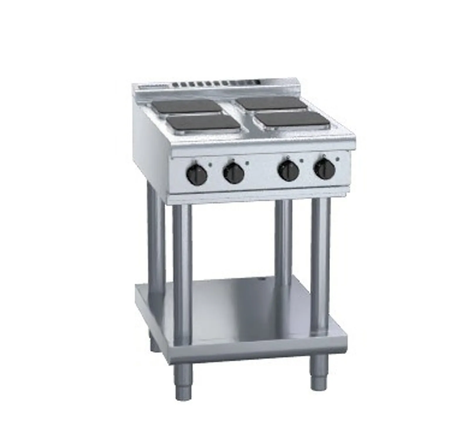 Waldorf 800 Series RNL8400SE-LS - 600mm Electric Cooktop Sealed Hobs Low Back Version - Leg Stand