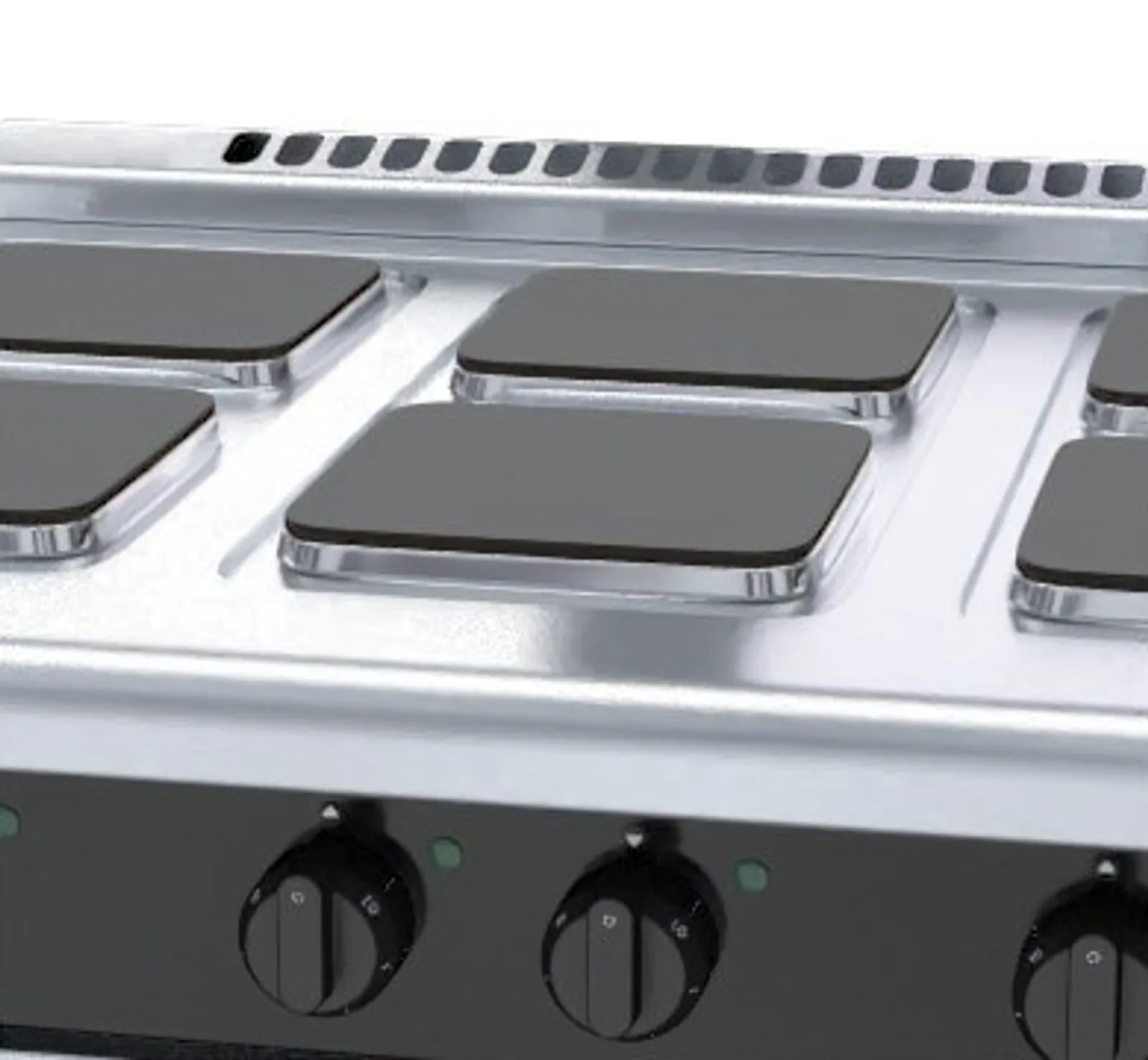 Waldorf Bold RNLB8600SE-CD - 900mm Electric Cooktop Sealed Hobs Low Back Version - Cabinet Base