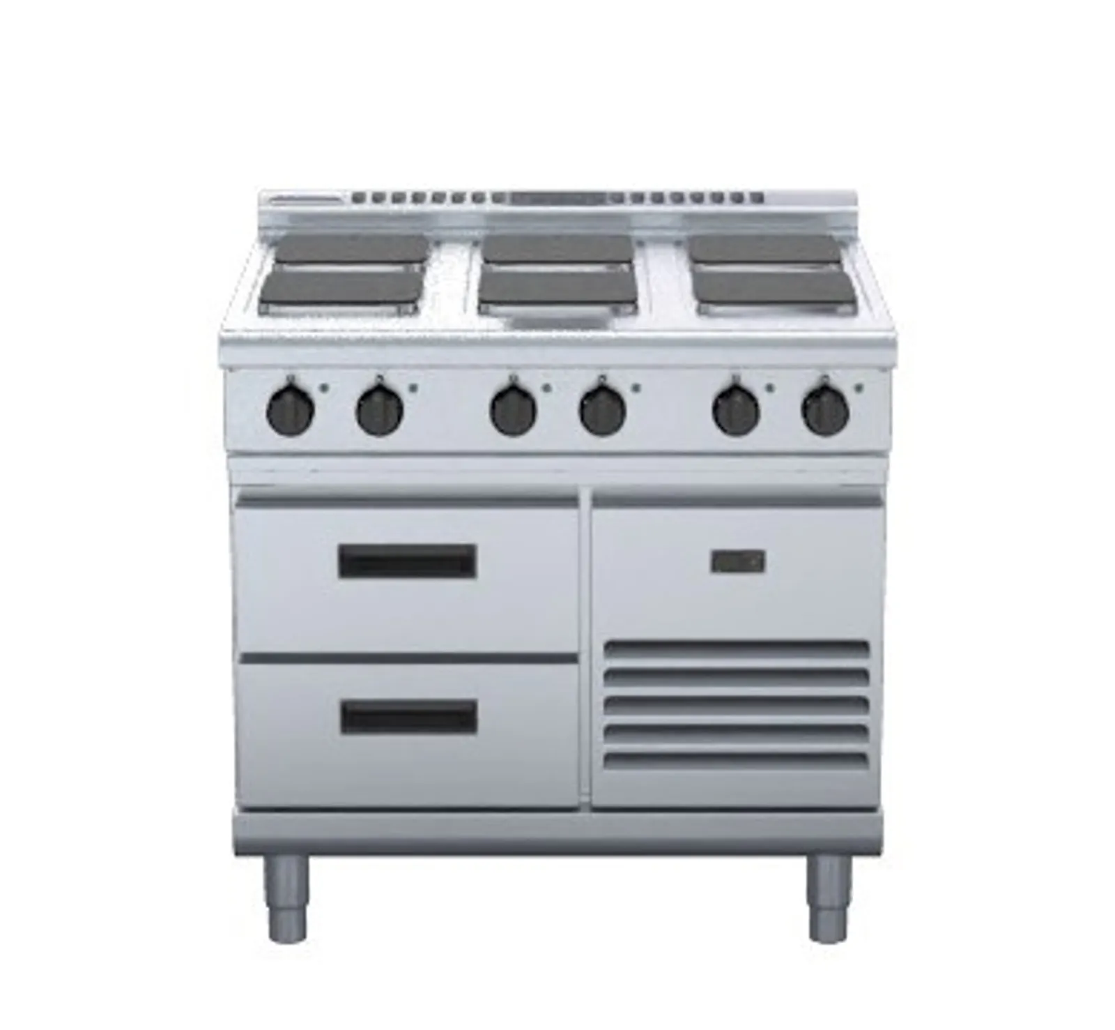 Waldorf 800 Series RNL8600SE-RB - 900mm Electric Cooktop Sealed Hobs Low Back Version - Refrigerated Base