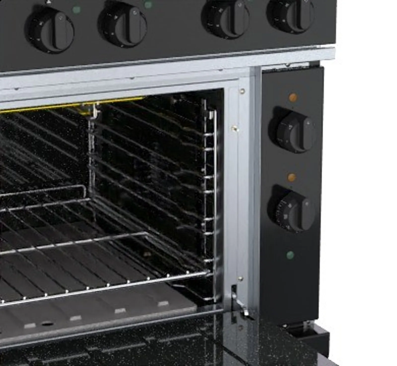Waldorf Bold RNLB8610SEC - 900mm Electric Sealed Hobs Range Convection Oven Low Back Version