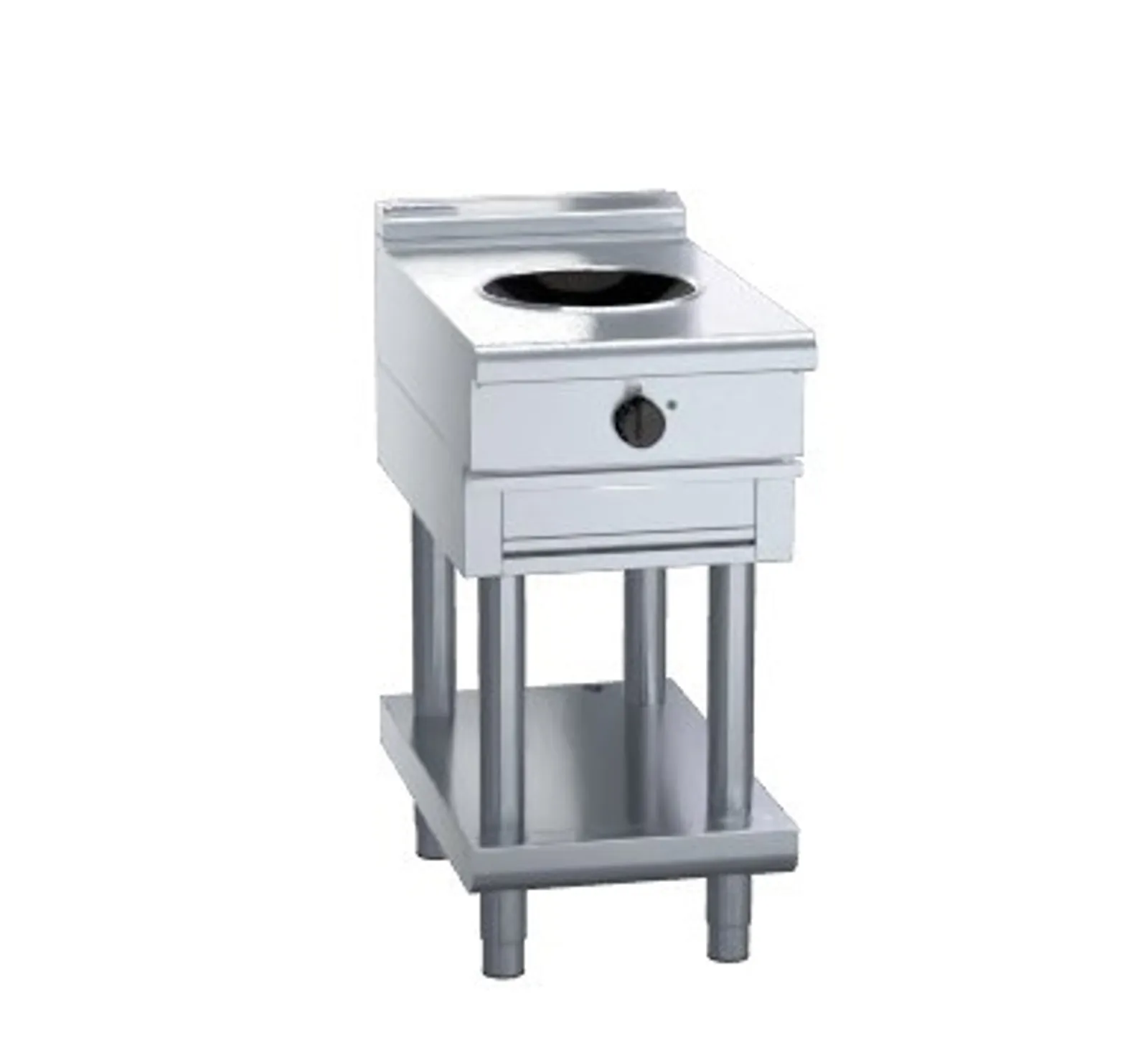 Waldorf 800 Series INL8100W5-LS - 450mm Induction Wok Low Back Version - Leg Stand