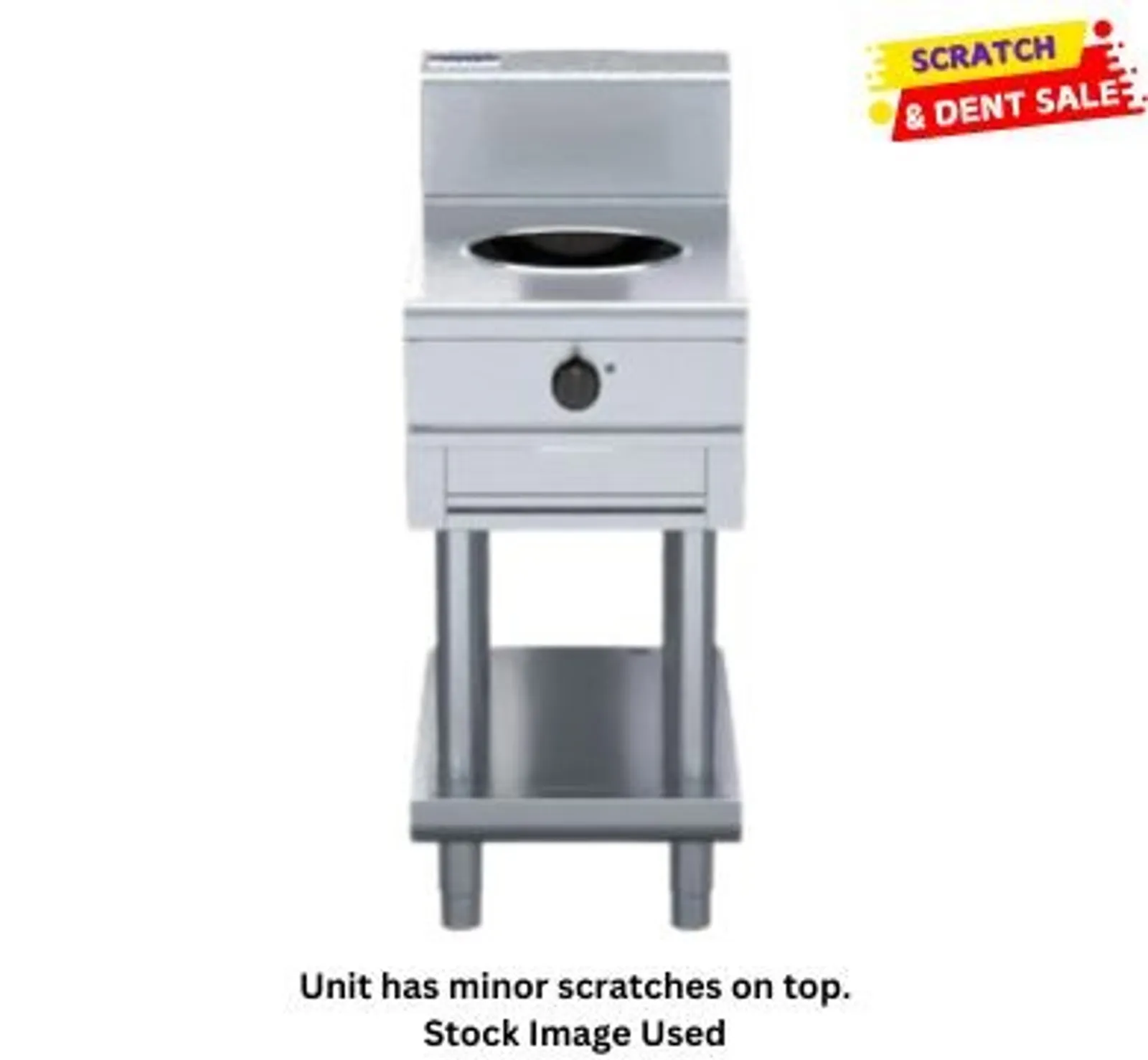 Waldorf 800 Series IN8100W3-LS - 450mm Induction Wok - Leg Stand - Clearance