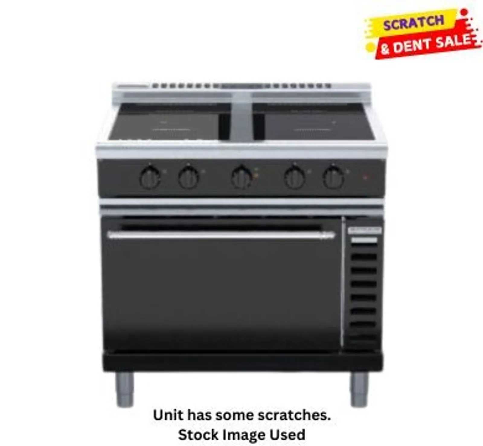 Waldorf Bold INLB8410ECR5F - 900mm Induction Range Convection Oven Low Back Version - Clearance