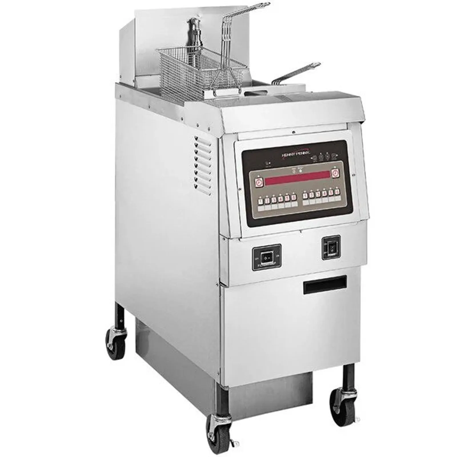Henny Penny OFG321 8000 - One Well Gas Open Fryer with Computron 8000 Controls