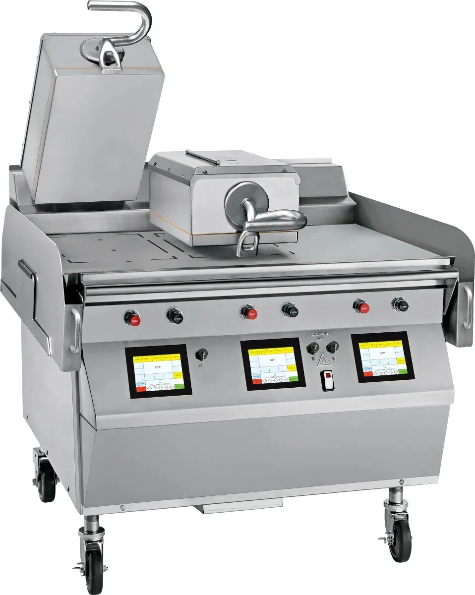 Taylor L812 235697 - Electric Two Sided Grill - Triple Cooking Zone