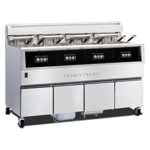 Henny Penny OFE514 - Low Oil Volume Electric Four Well Open Fryer